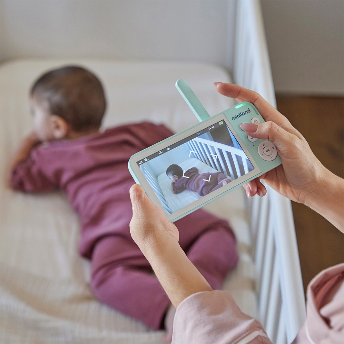 Intercomunicador de Vídeo Digimonitor 5" HD com Ecrã Grande de Alta Definição Branco-8