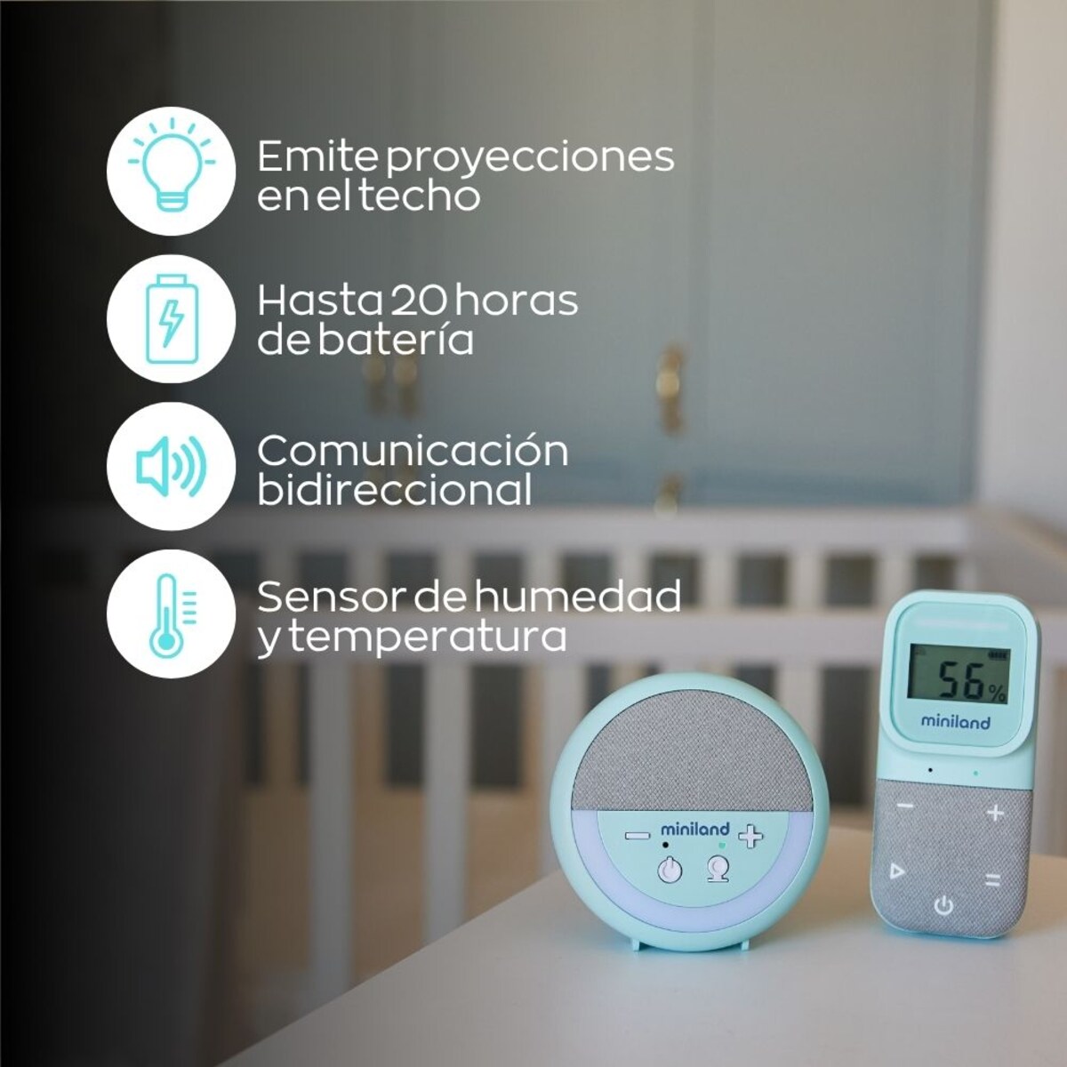 Intercomunicador de Áudio Digitalk Projetor com Projetor Musical Branco-8