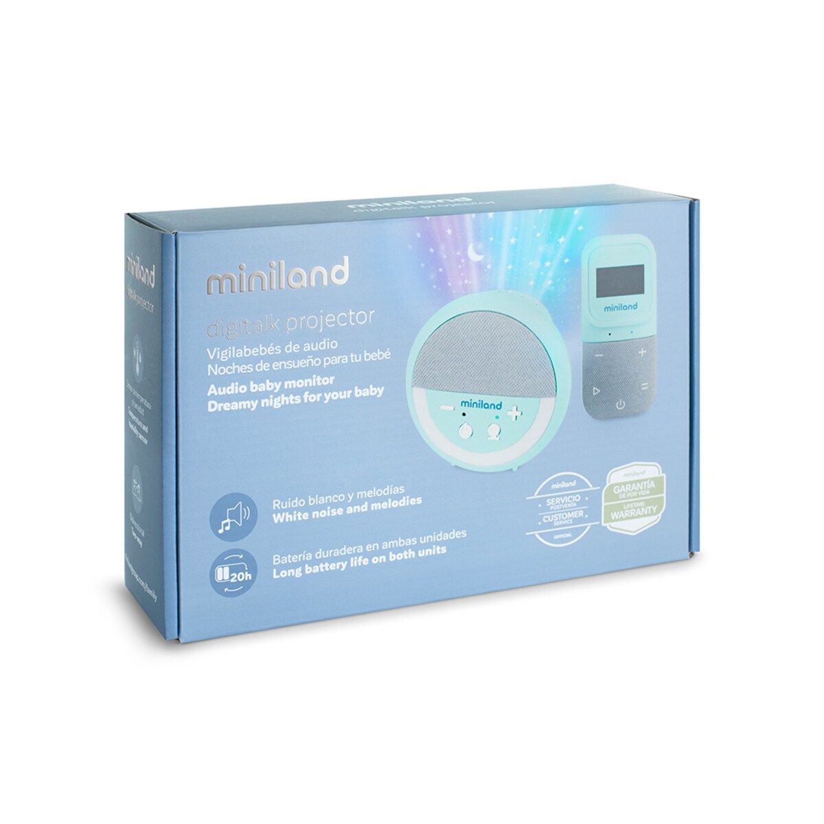 Intercomunicador de Áudio Digitalk Projetor com Projetor Musical Branco-10