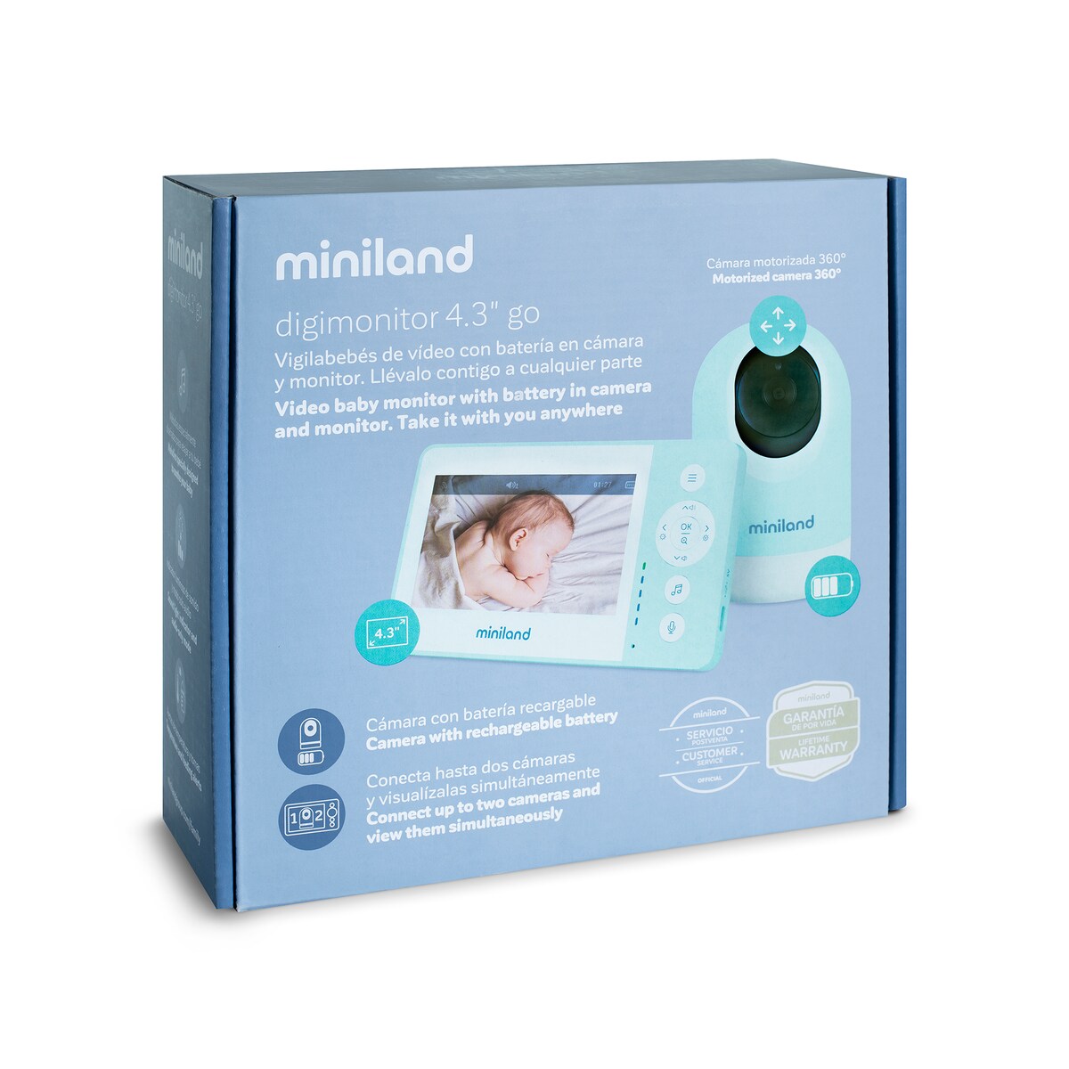 Intercomunicador de Vídeo Digimonitor 4,3" Go com Bateria em Ambas as Unidades Branco-9