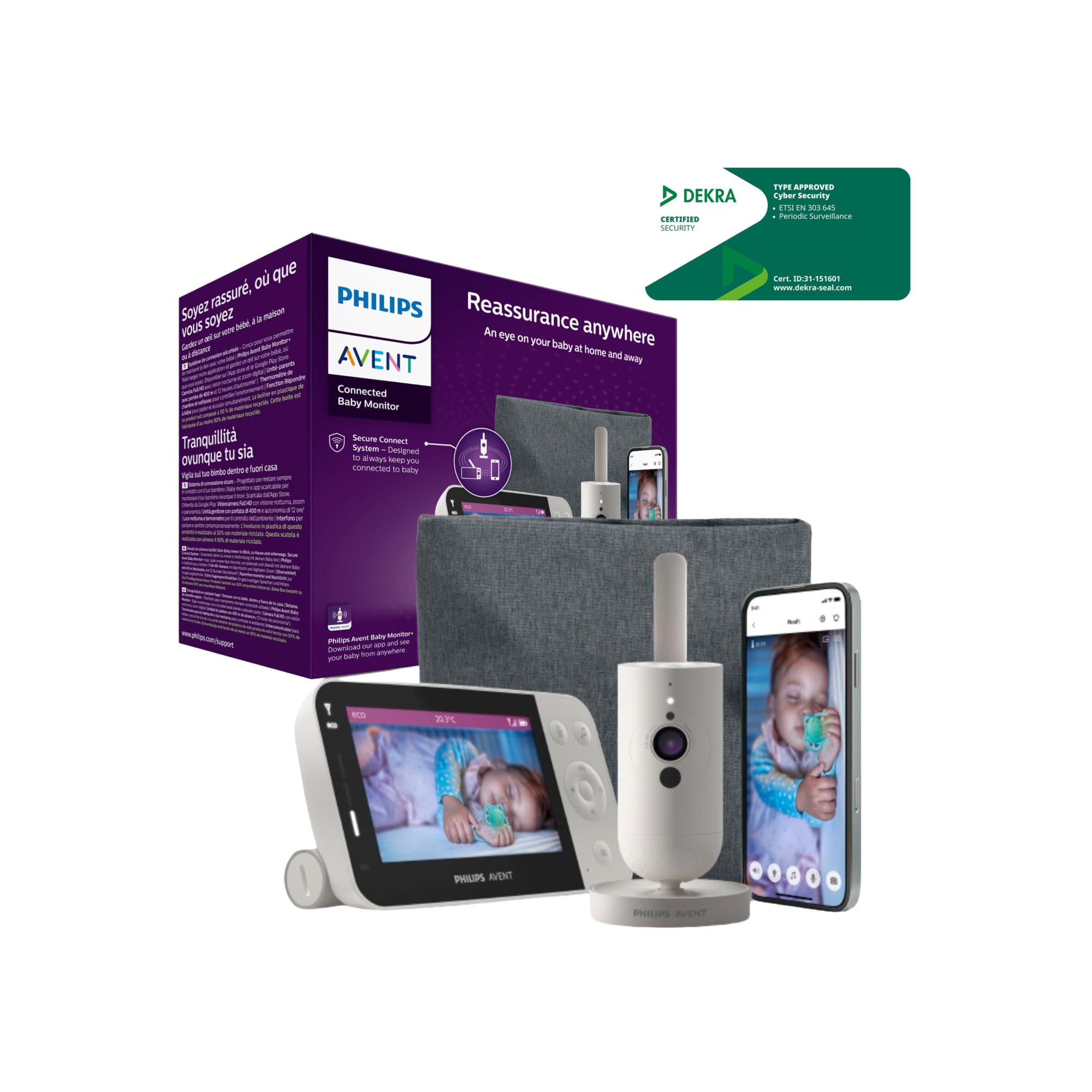 Vigilabebés Philips Avent conectado 4,3" con unidad de padres y App