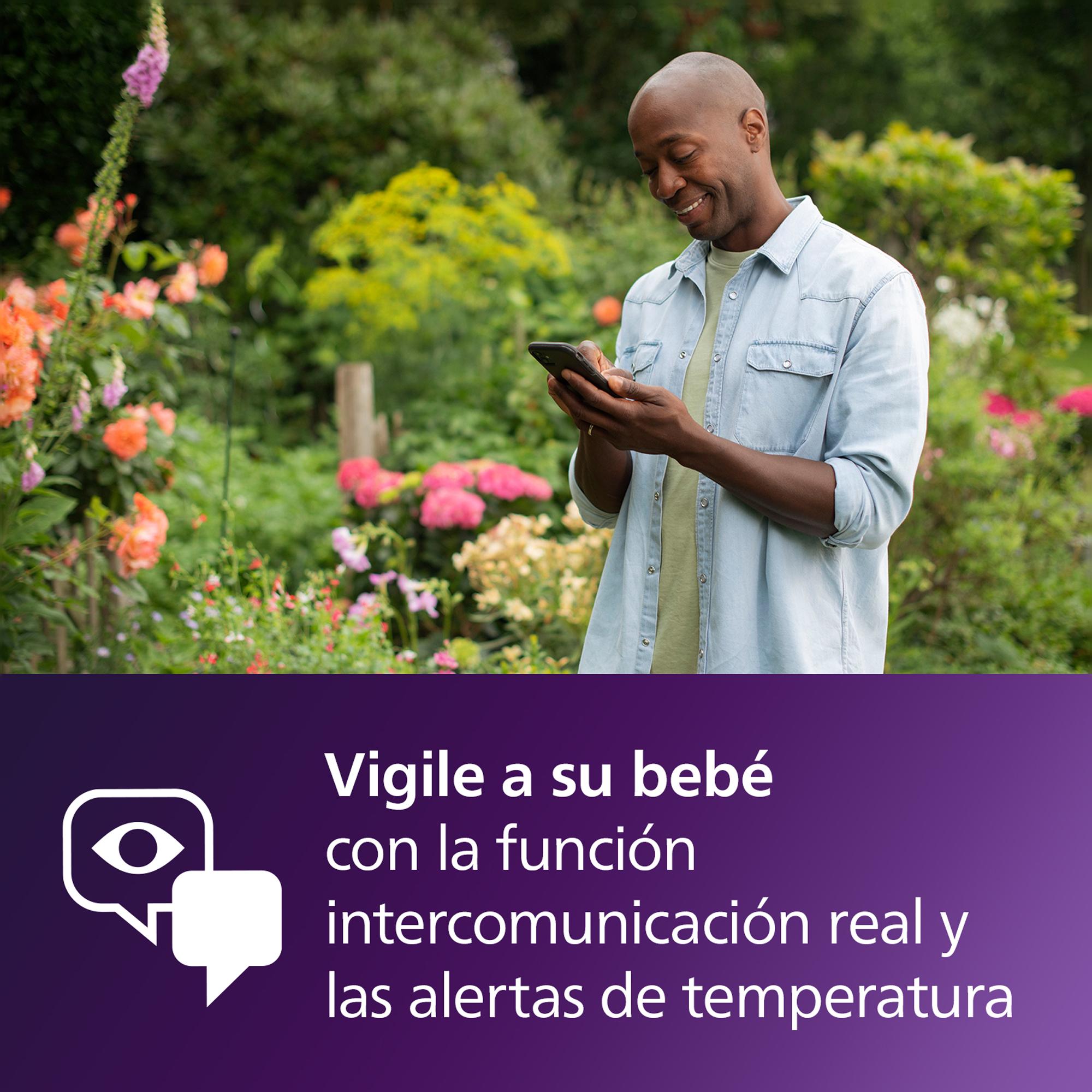 Vigilabebés Philips Avent Conectado 4,3" con unidad de padres + App - Nácar Nácar-6