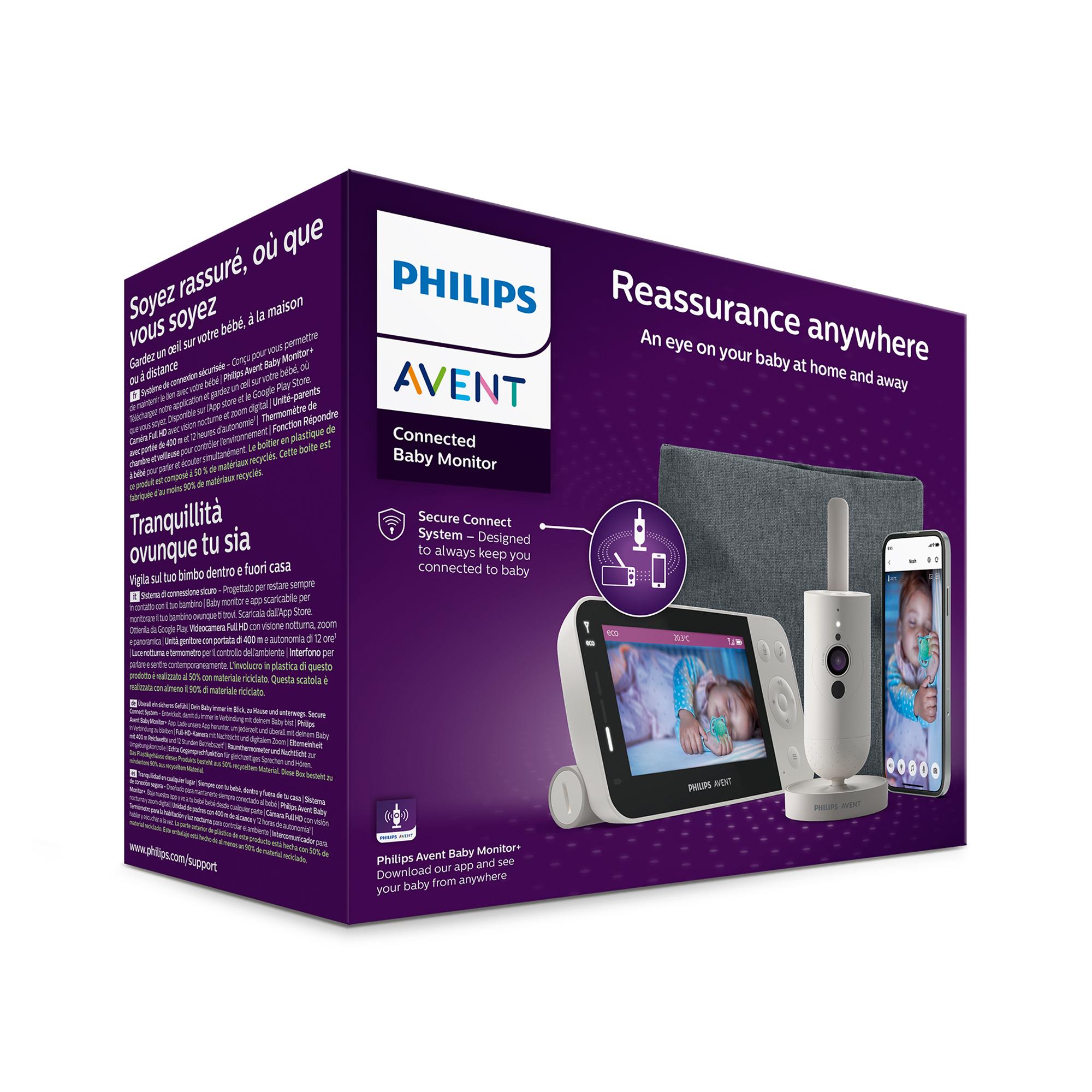 Vigilabebés Philips Avent Conectado 4,3" con unidad de padres + App - Nácar Nácar-8