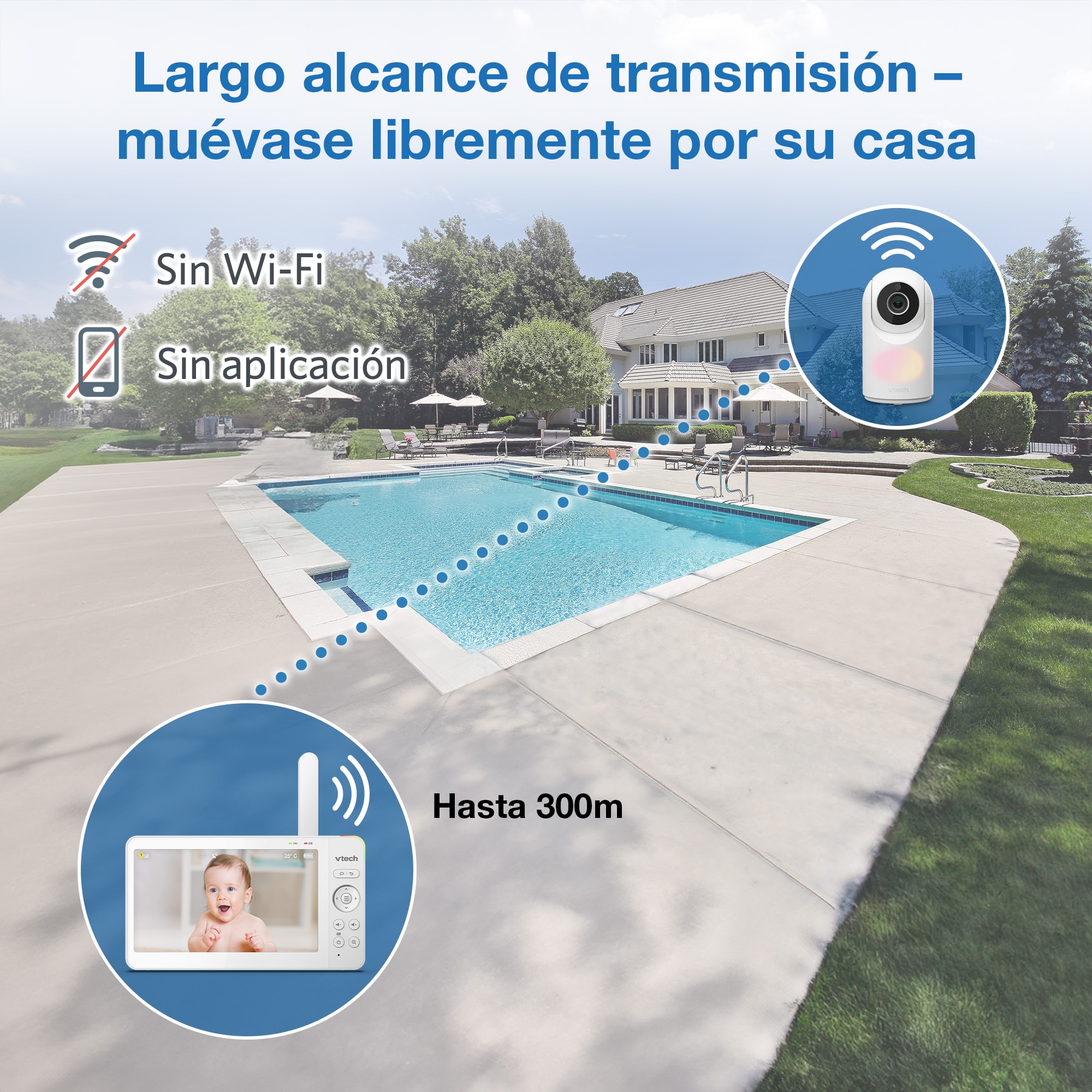 Intercomunicador Vtech com Ecrã de 7" HQ e Duas Câmaras Branco-7