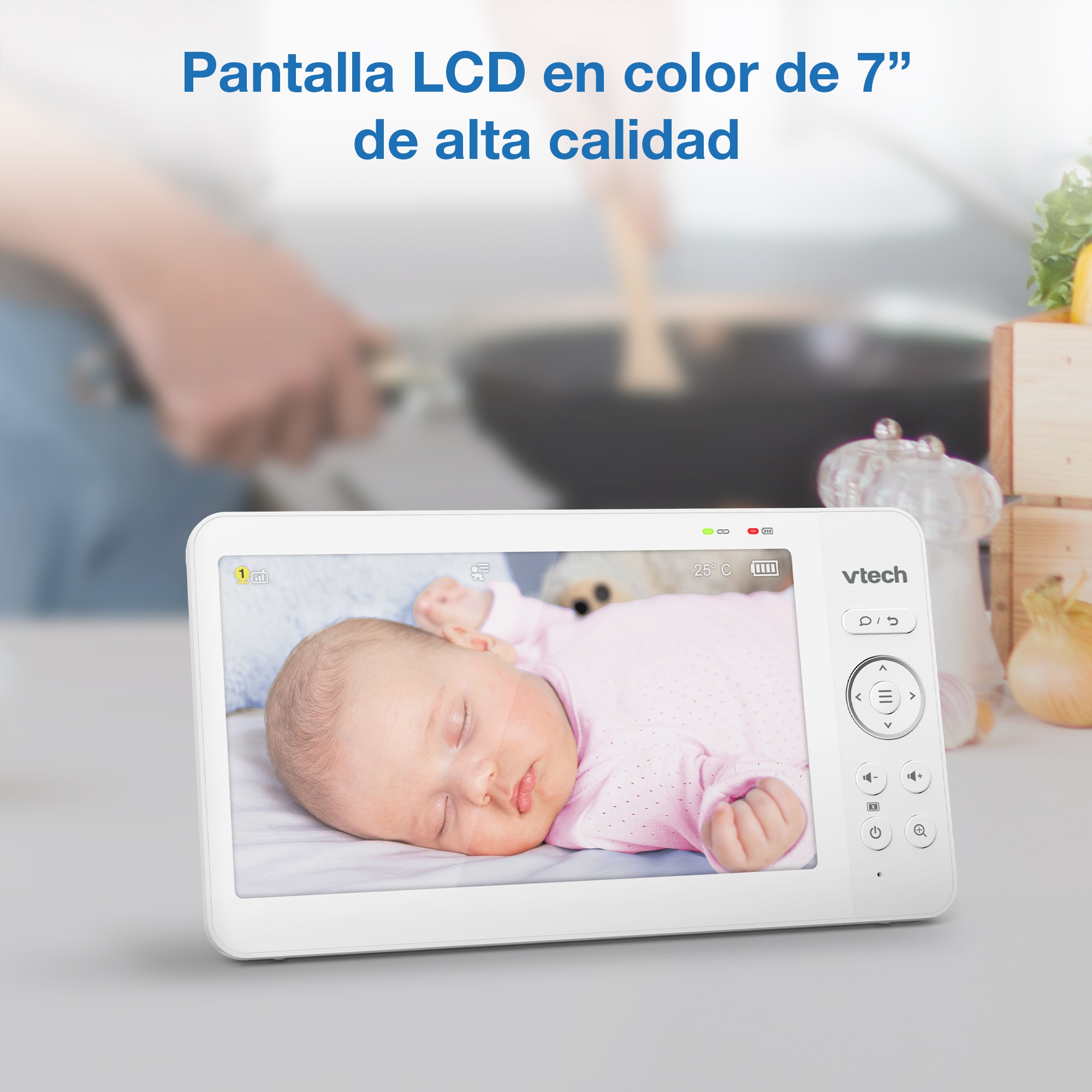 Intercomunicador Vtech com Ecrã de 7" HQ e Duas Câmaras Branco-8