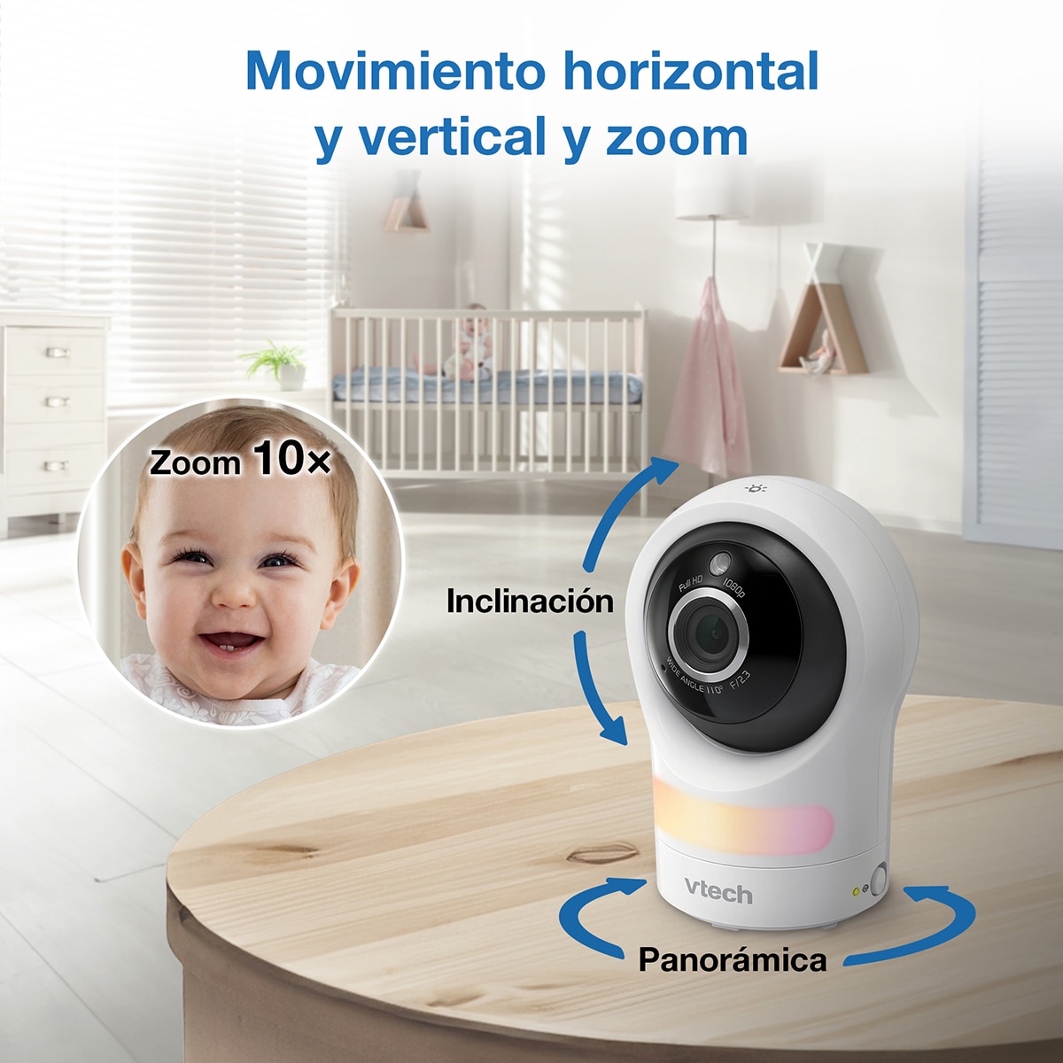 Vigilabebés solo cámara Vtech sin unidad de padres - Blanco Blanco-9