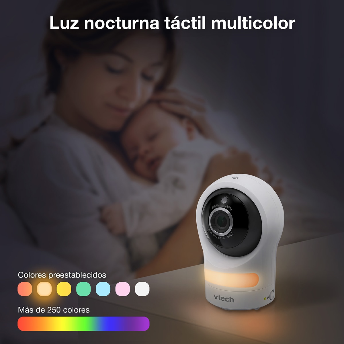 Vigilabebés solo cámara Vtech sin unidad de padres - Blanco Blanco-10