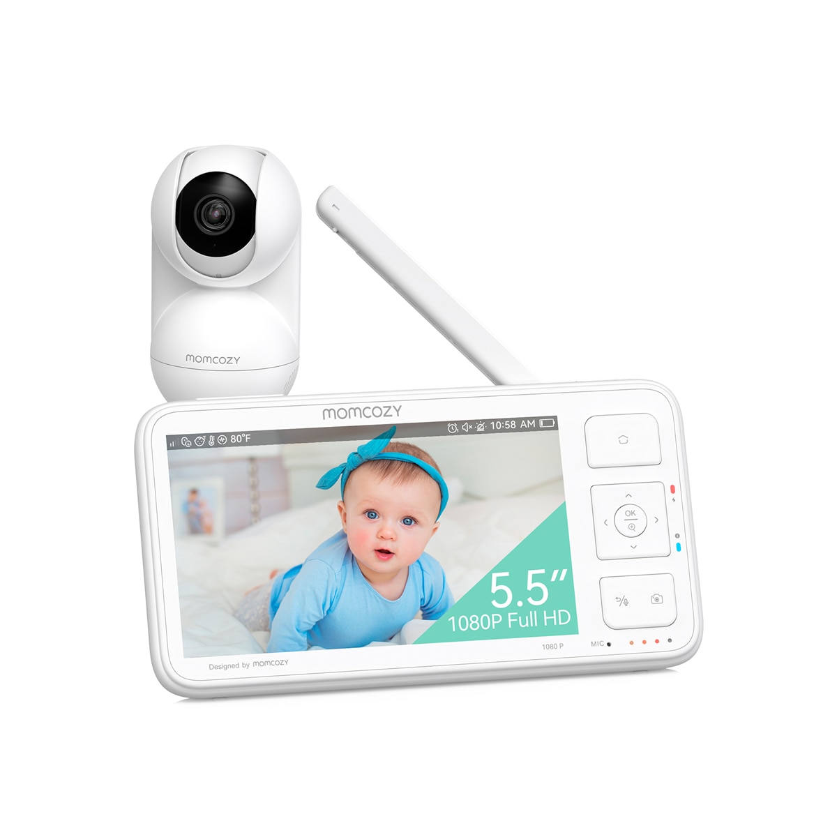 Imagen 1 de Vigilabebés video Momcozy BM03 5,5" - Blanco Blanco