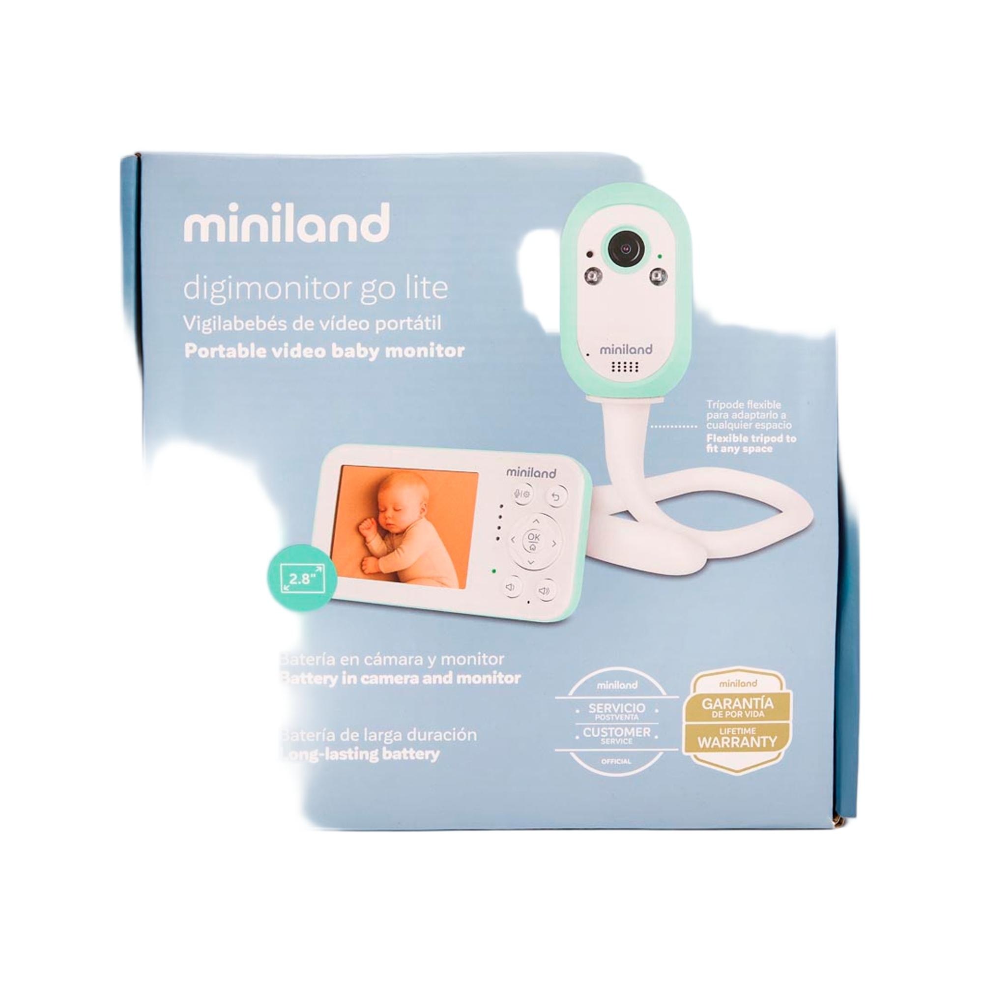 Monitor Portátil para Bebés Miniland Go Lite Verde Mint-7
