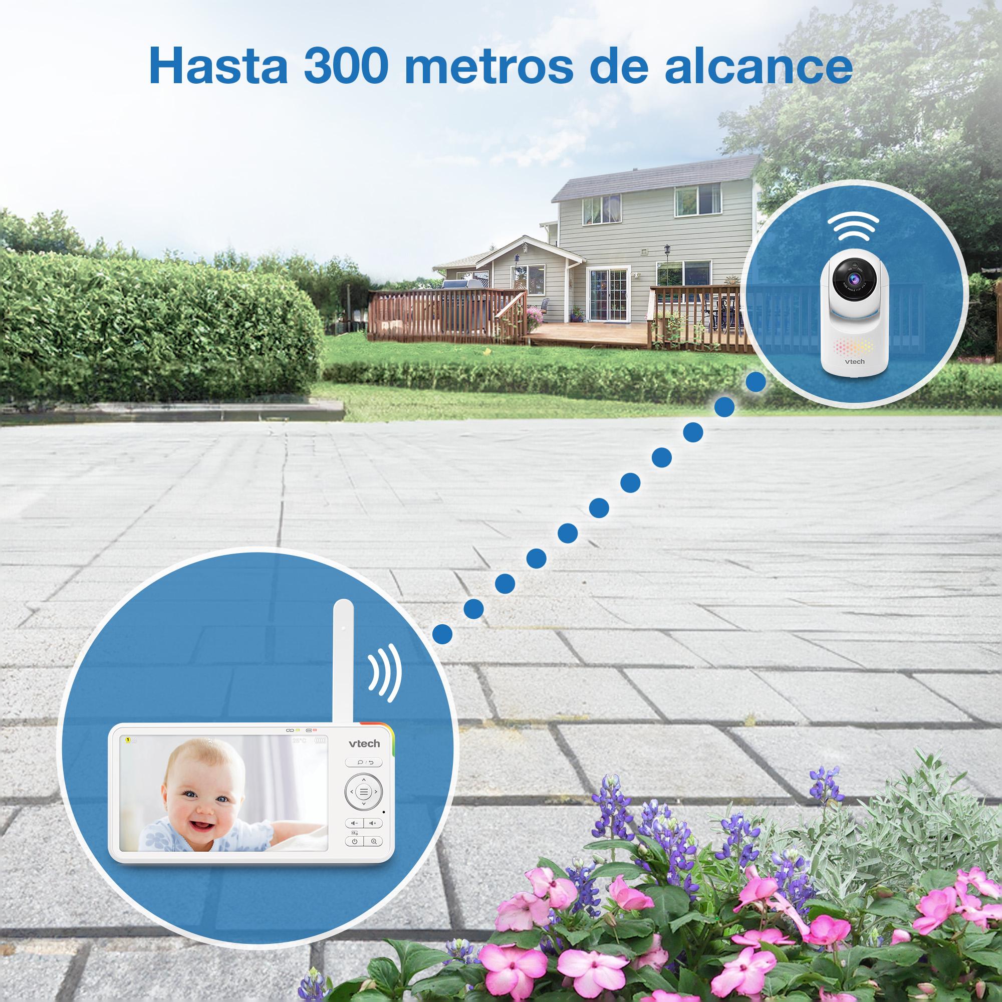 Intercomunicador de Bebés com Ecrã de 5,5" HD e Câmara Orientável Branco-12