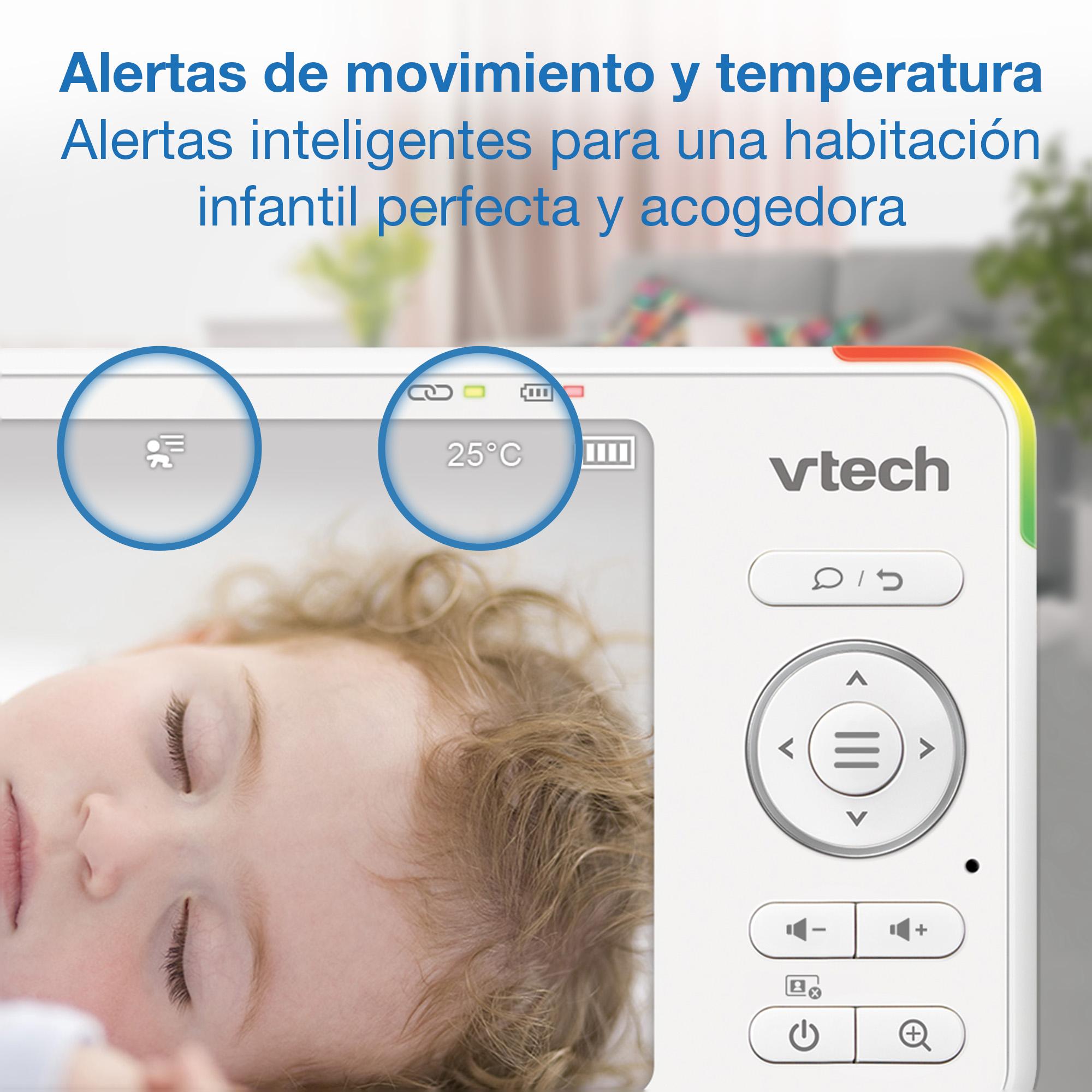 Intercomunicador de Bebés com Ecrã de 5,5" HD e Câmara Orientável Branco-14