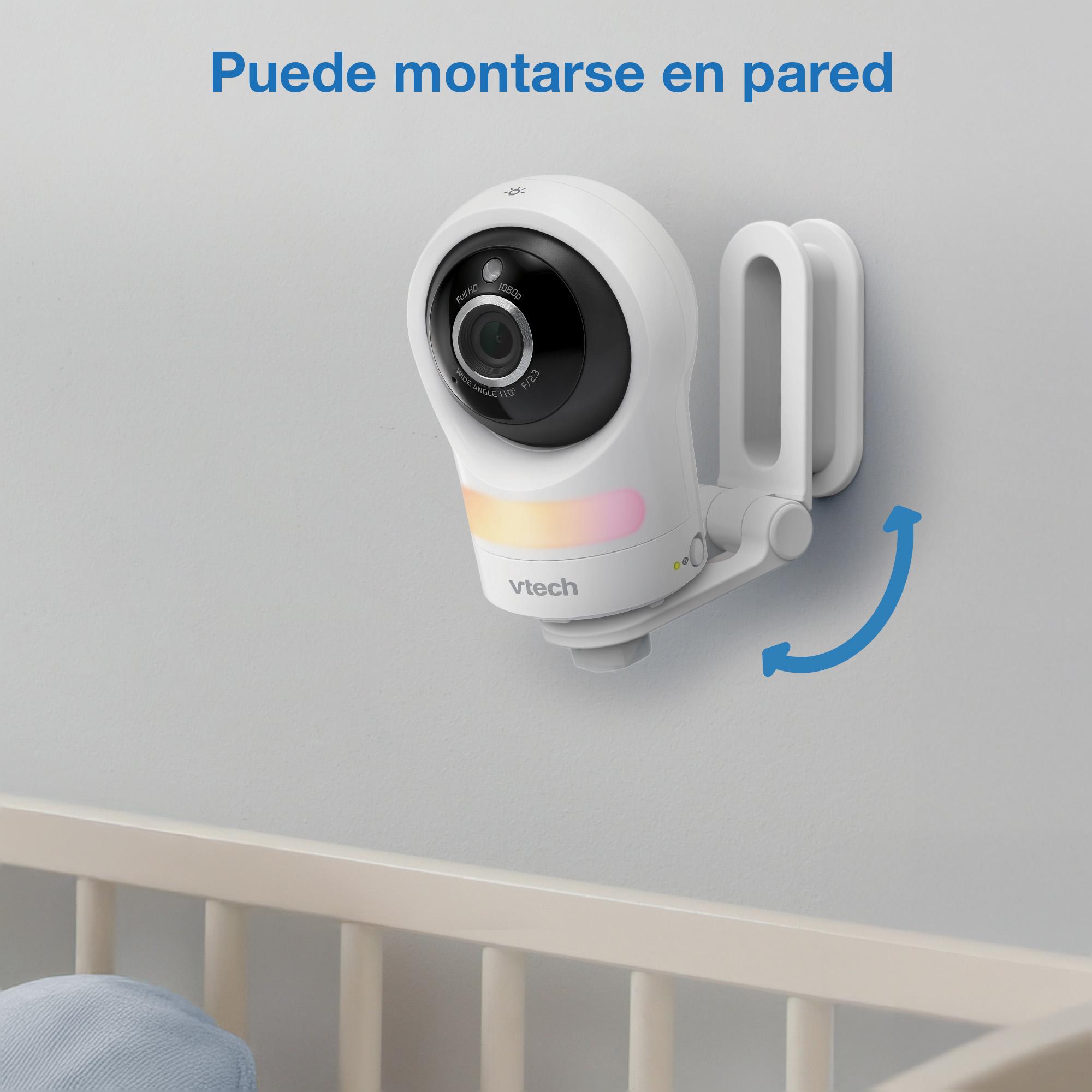 Monitor de Bebés de Vídeo com Ecrã de 3,5" HD WiFi e Câmara Orientável Branco-14