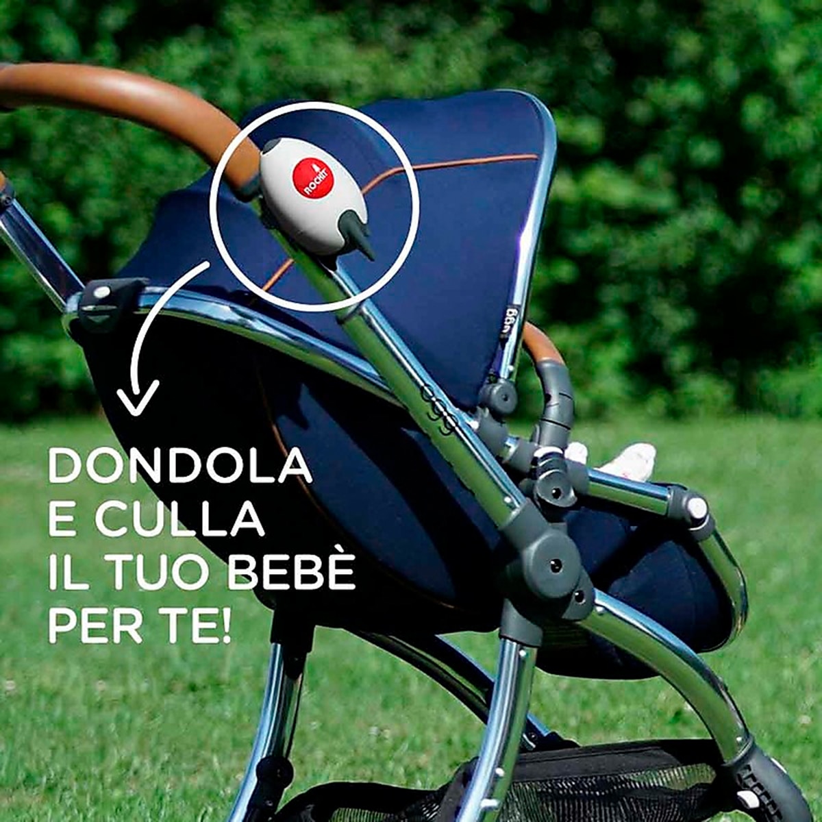 Sistema de balanceo Rockit para cochecitos a pilas - Blanco Blanco-4