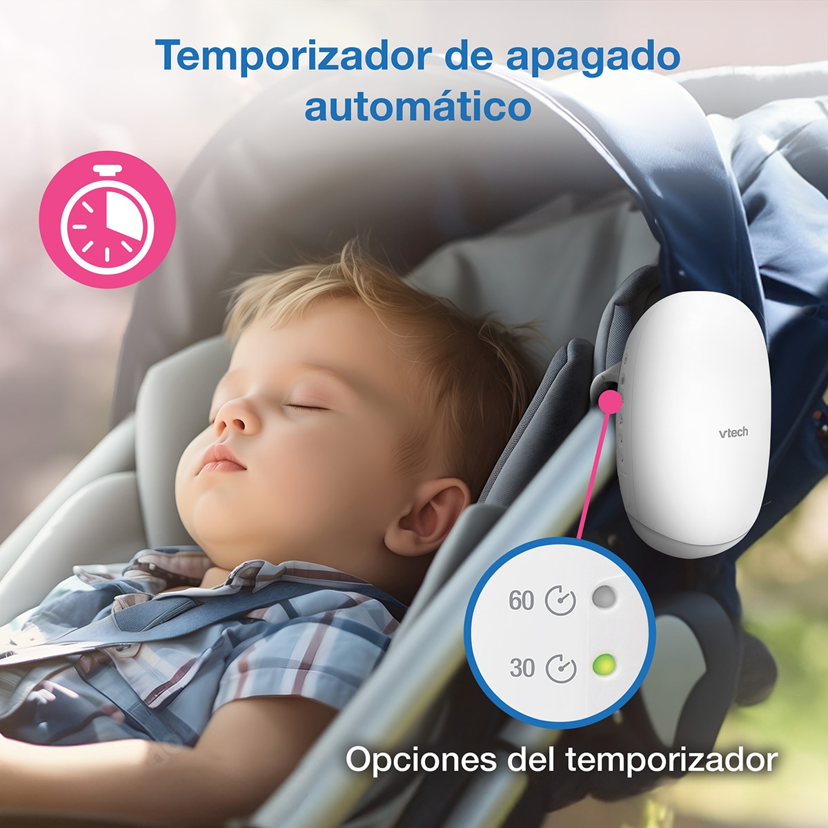 Sistema de Oscilação para Carrinhos com Bateria, Luz e Som Branco-16