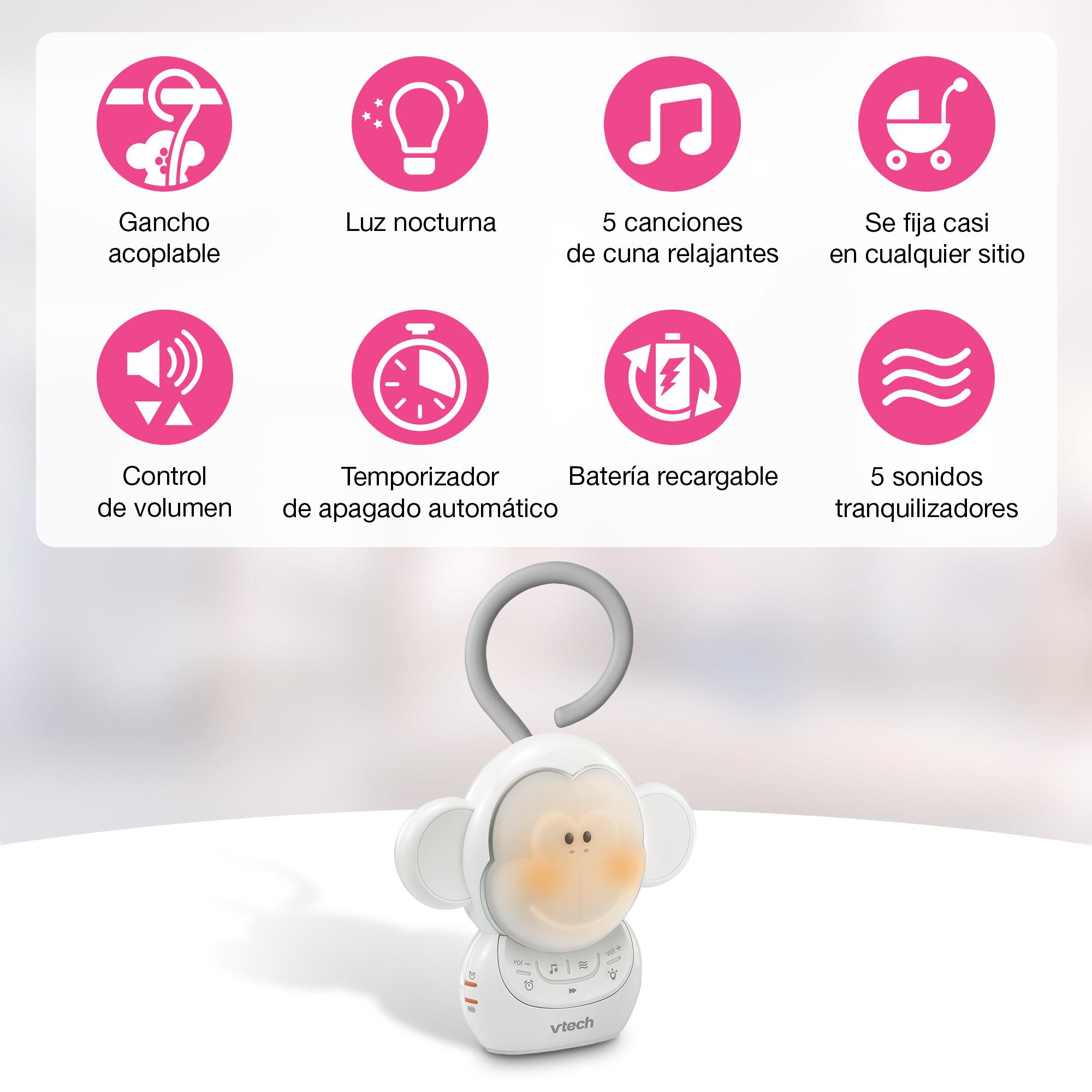 Acessório de Passeio Pendente com Sons e Luzes Relaxantes Branco-6