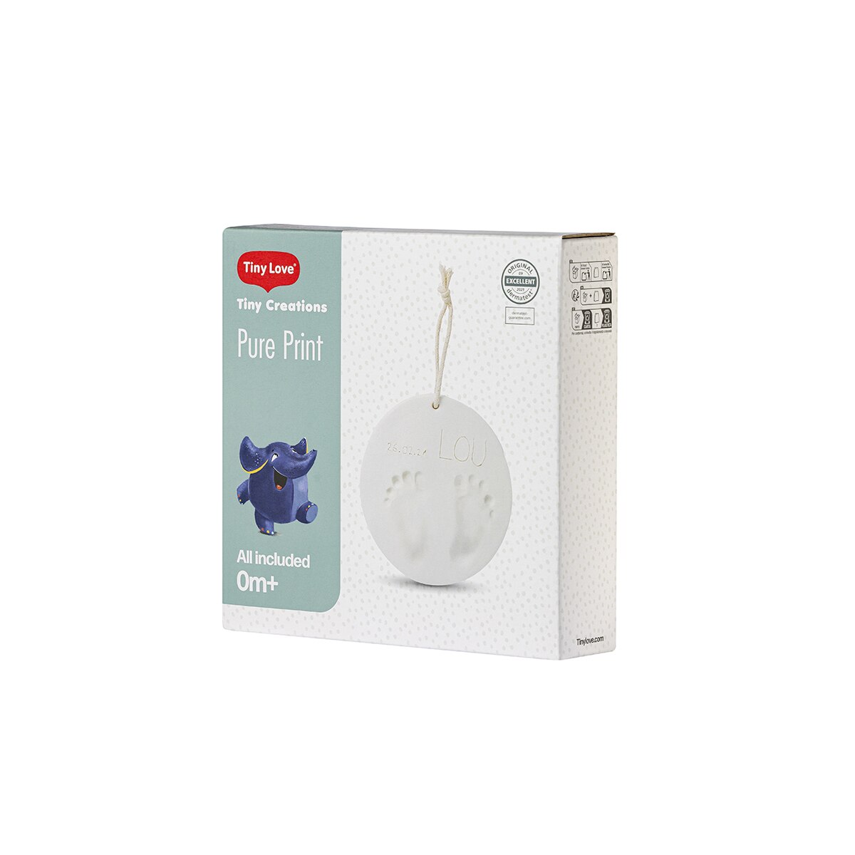 Molde colgante Tiny Love pure print para huella bebé - Blanco Blanco-3