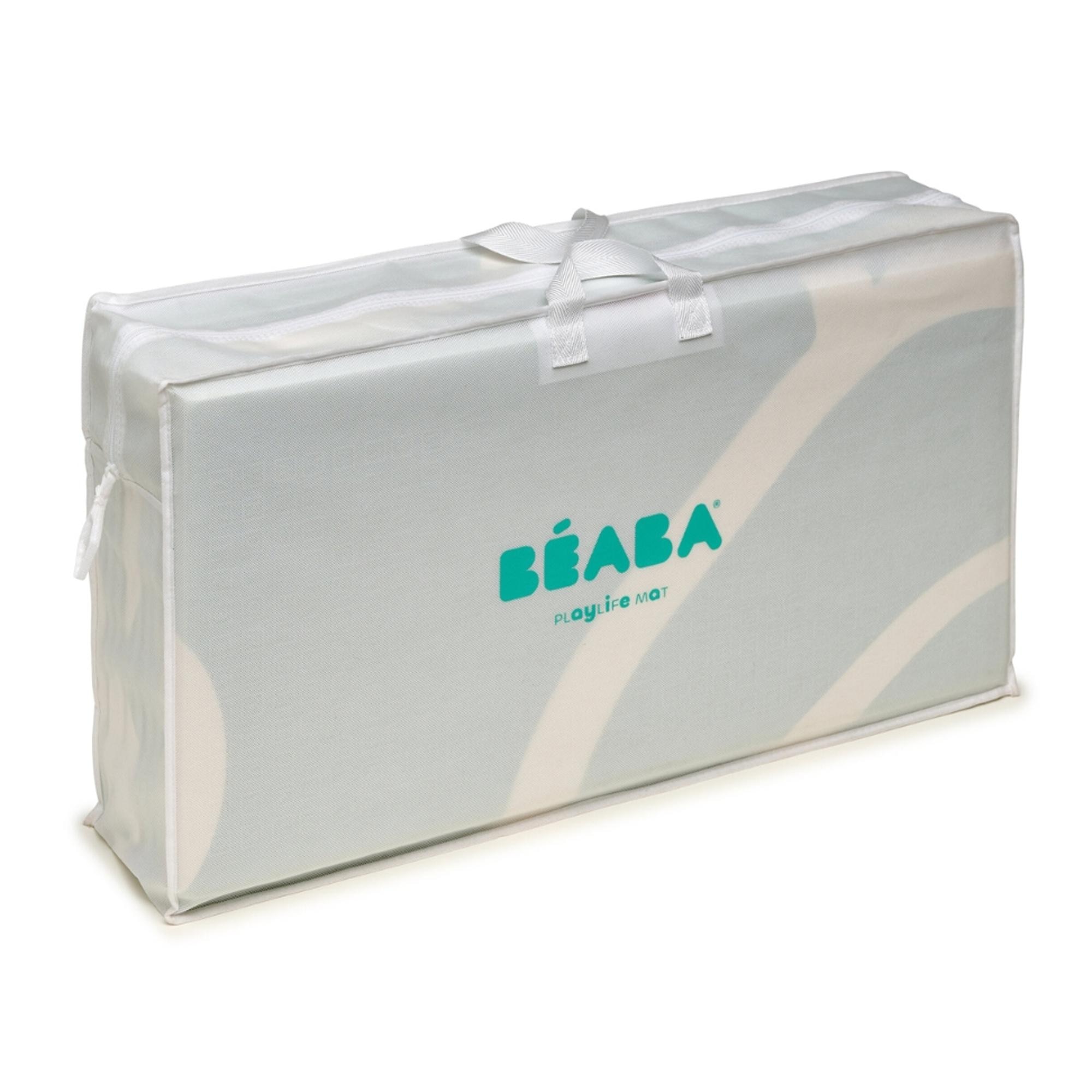 Tapete de Atividades Beaba Playlife Foam Dobrável e Reversível Bege Serra-3