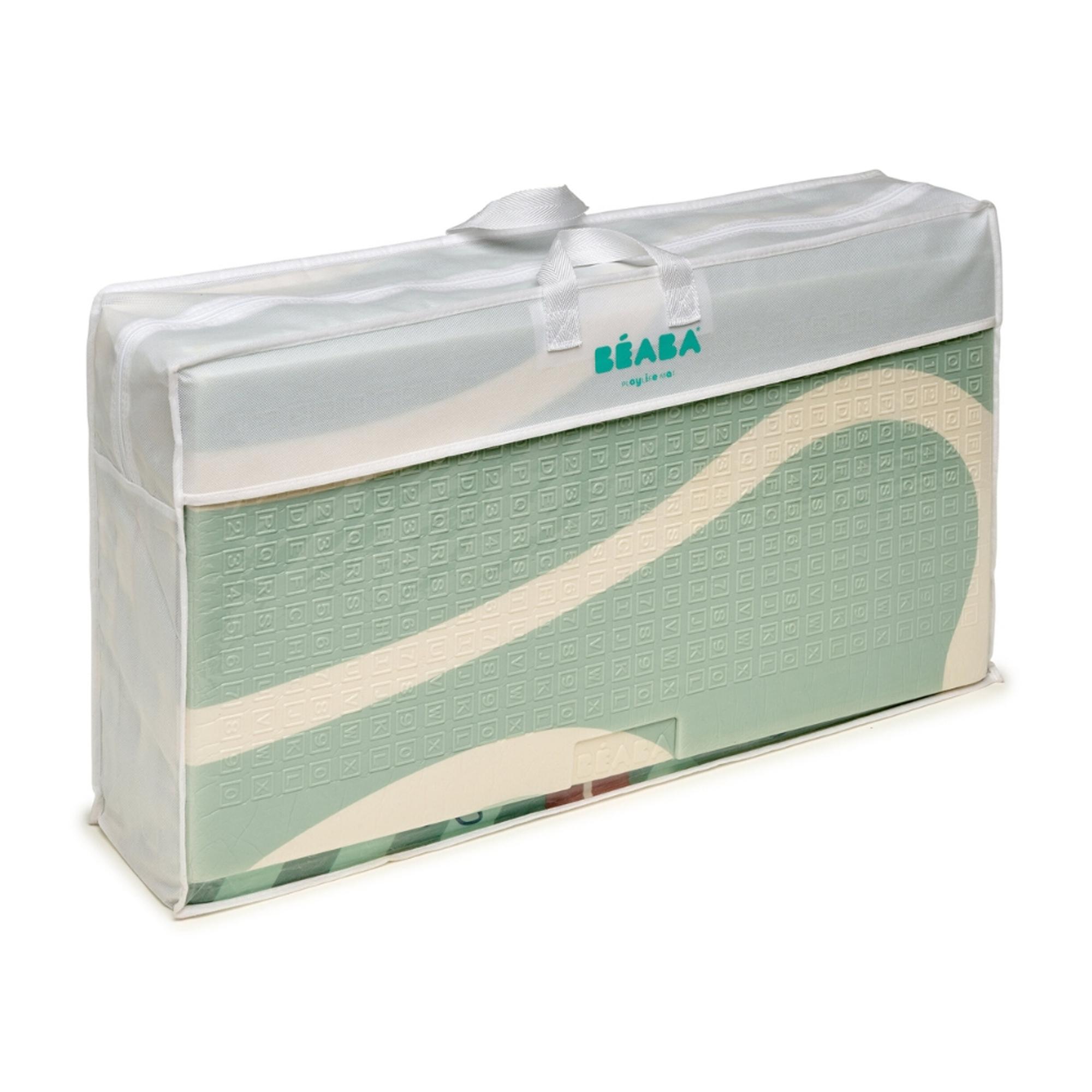 Tapete de Atividades Beaba Playlife Foam Dobrável e Reversível Bege Serra-4
