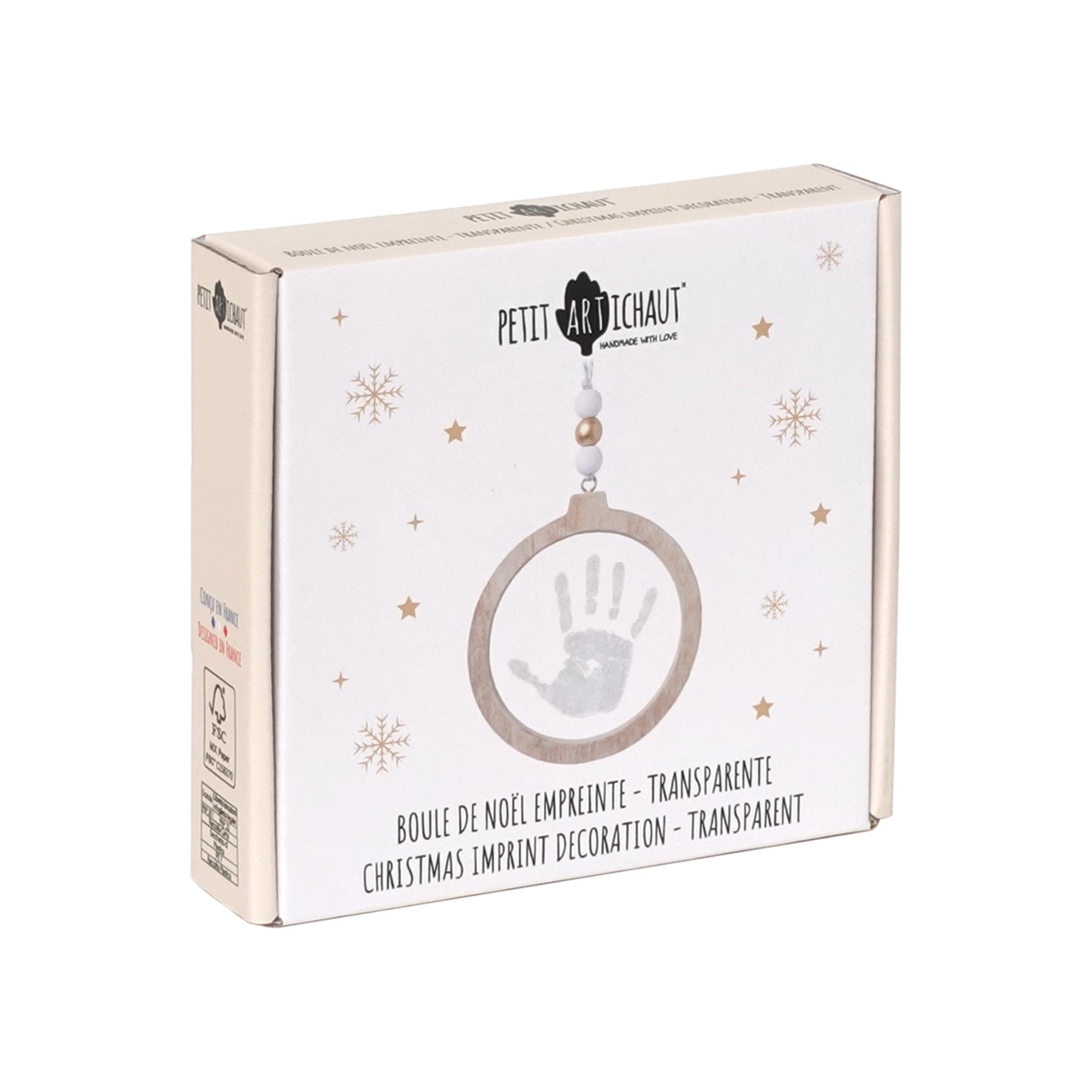 Imagen 4 de Adorno navidad personalizada Petit Artichaut con huella - Natural Natural