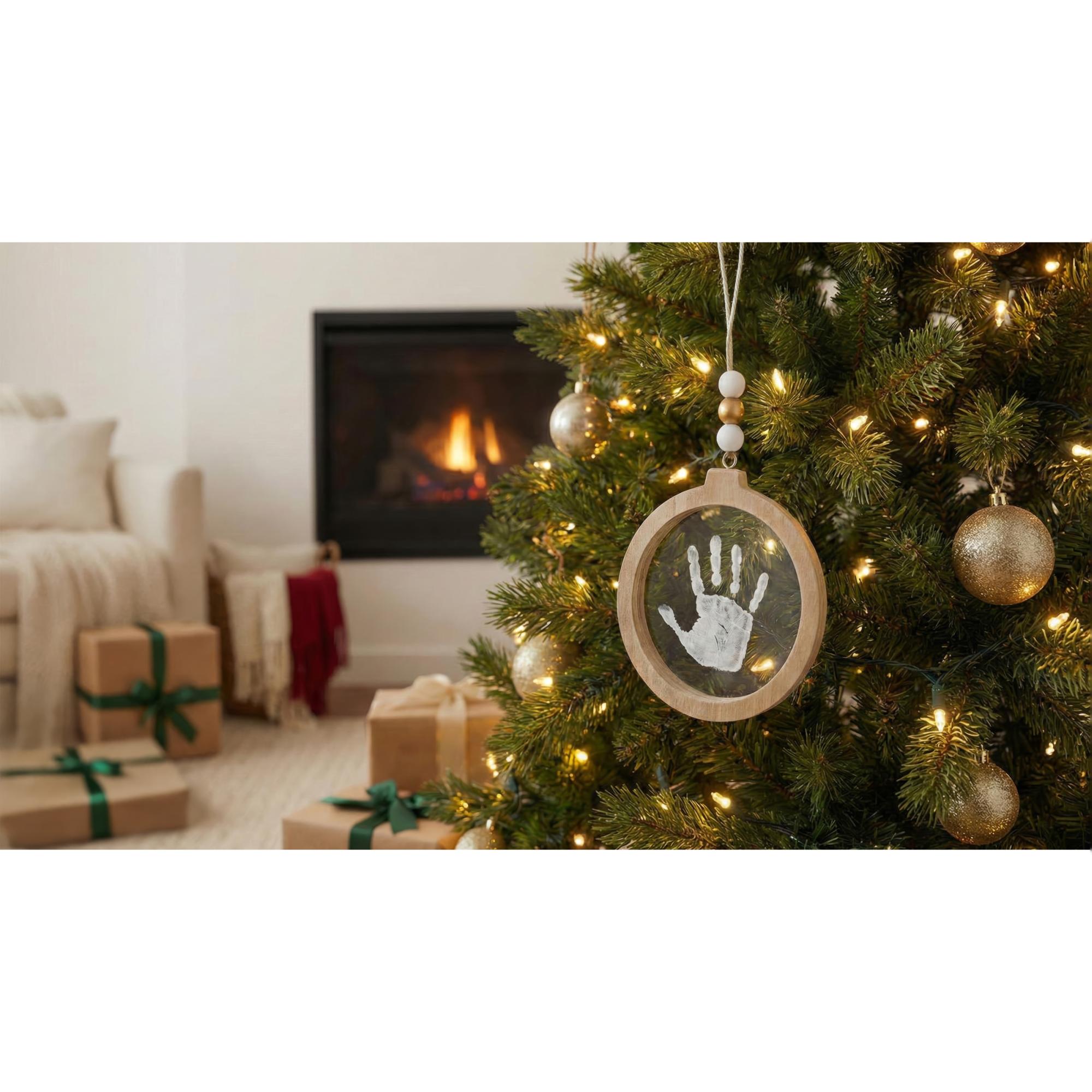 Imagen 8 de Adorno navidad personalizada Petit Artichaut con huella - Natural Natural