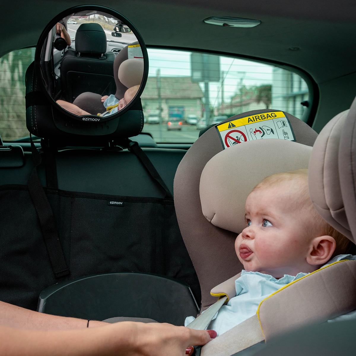 Espelho Retrovisor Traseiro com Rotação 360 Preto-6