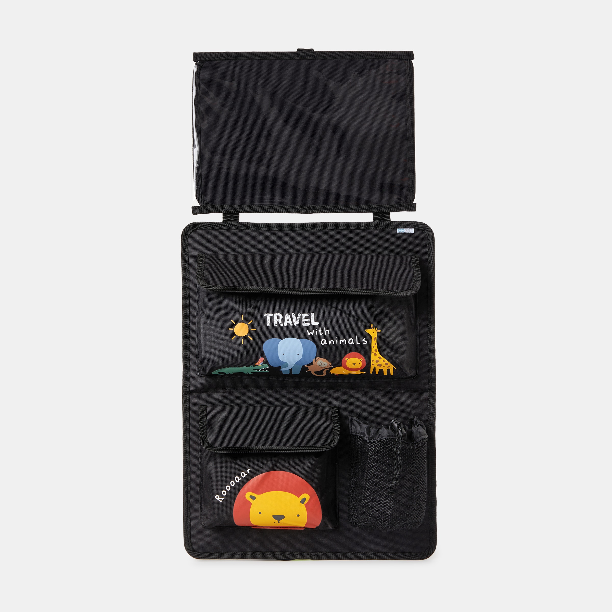 Organizador para Carro com Bolso para Tablet Preto-1