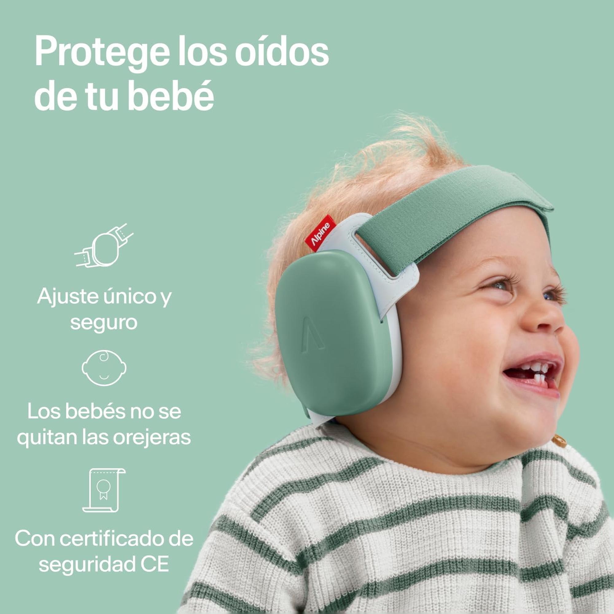 Auriculares de protección auditiva Alpine hasta los 4 años - Verde Agua Verde Agua-6