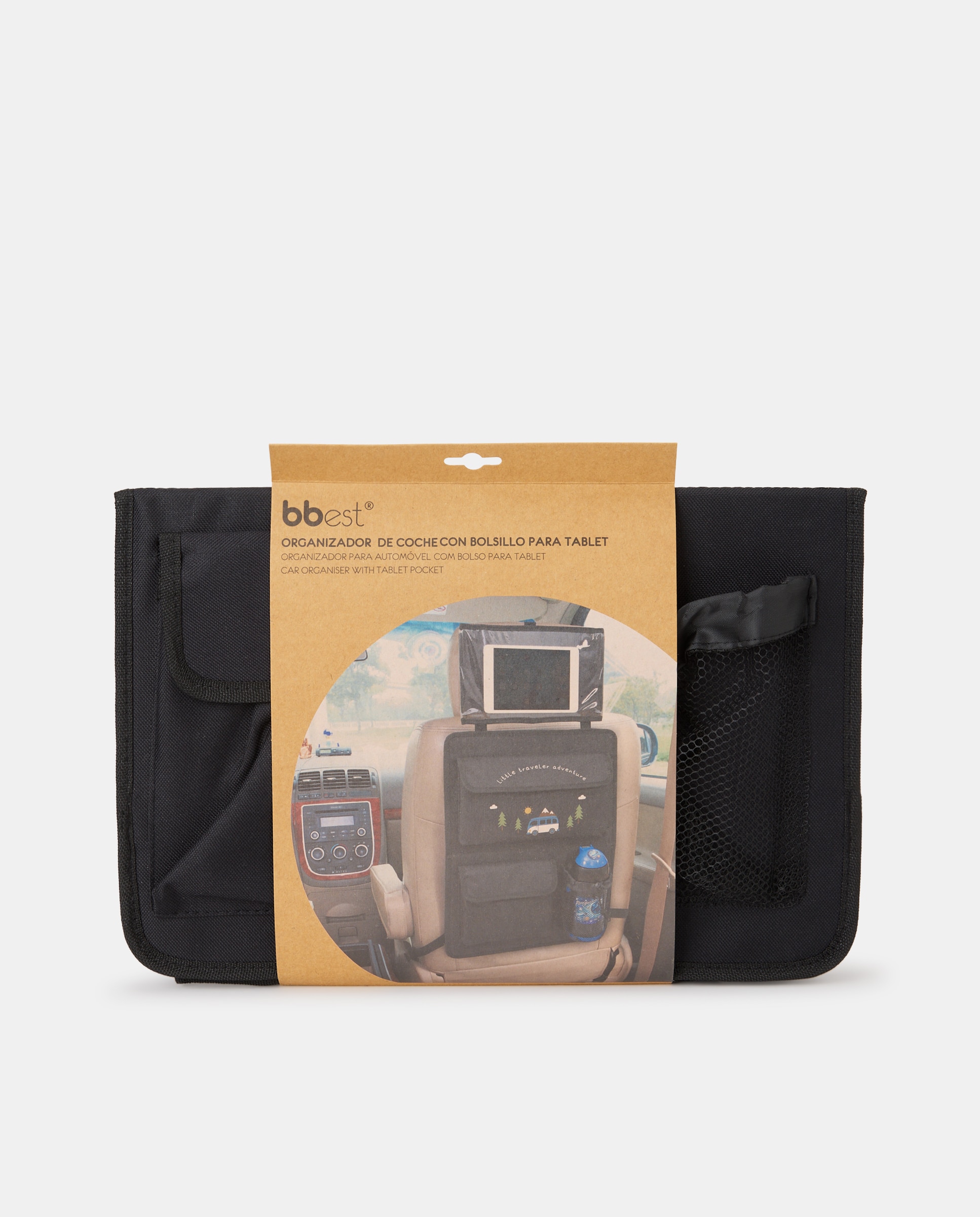 Organizador para coche Bbest con bolsillo para Tablet - Negro Negro-3