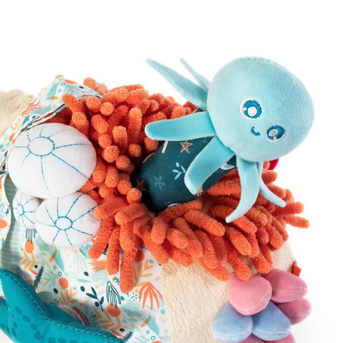 Miniland Pack Regalo Bebé – Sonajero Ballena + Doudou Estrella De Mar | Estimulación Sensorial Desde El Nacimiento (Ocean)