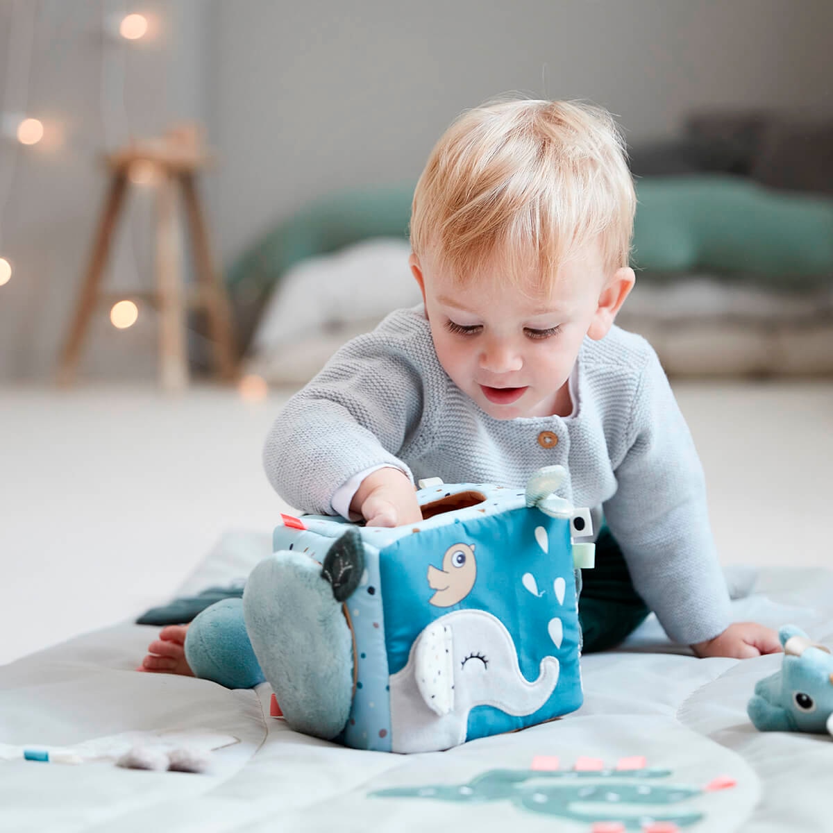 Cubo Descobertas DEER FRIENDS Mistura de Cor Azul-8