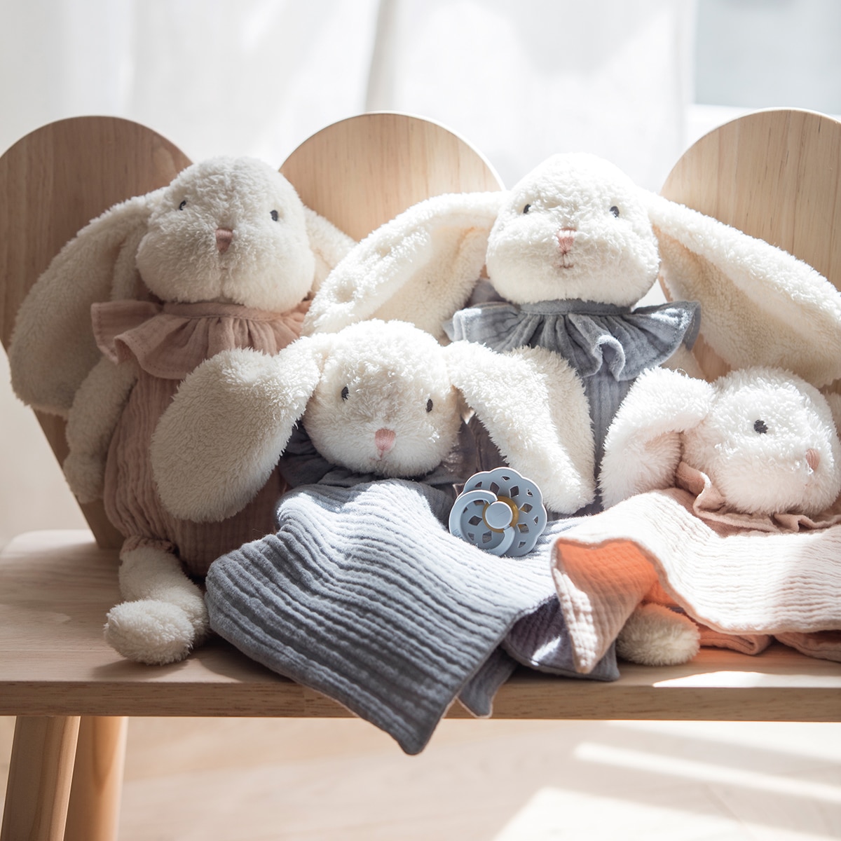 Peluche de Coelho Soft Bunny Cinzento-8