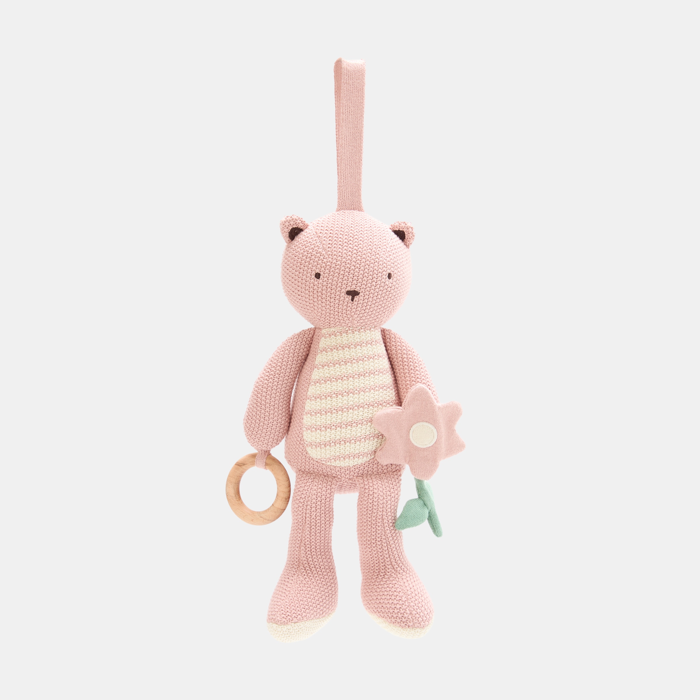 Cotton Juice Baby Home - Peluche de apego de tricot Cotton Juice Baby Home - Oso