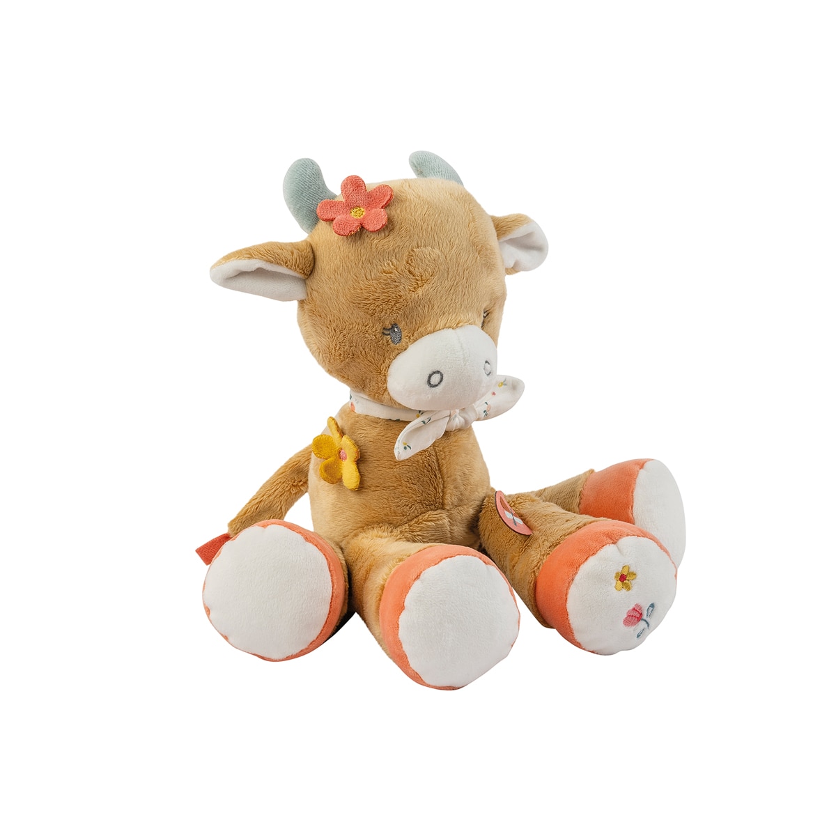 Nattou - Peluche vaca Nattou 20cm colección Mila, Zöe & Lana.