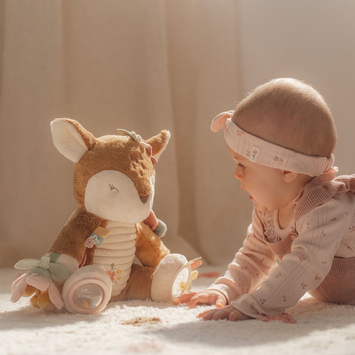 Peluche de Atividades - 25 cm Rosa-claro-5