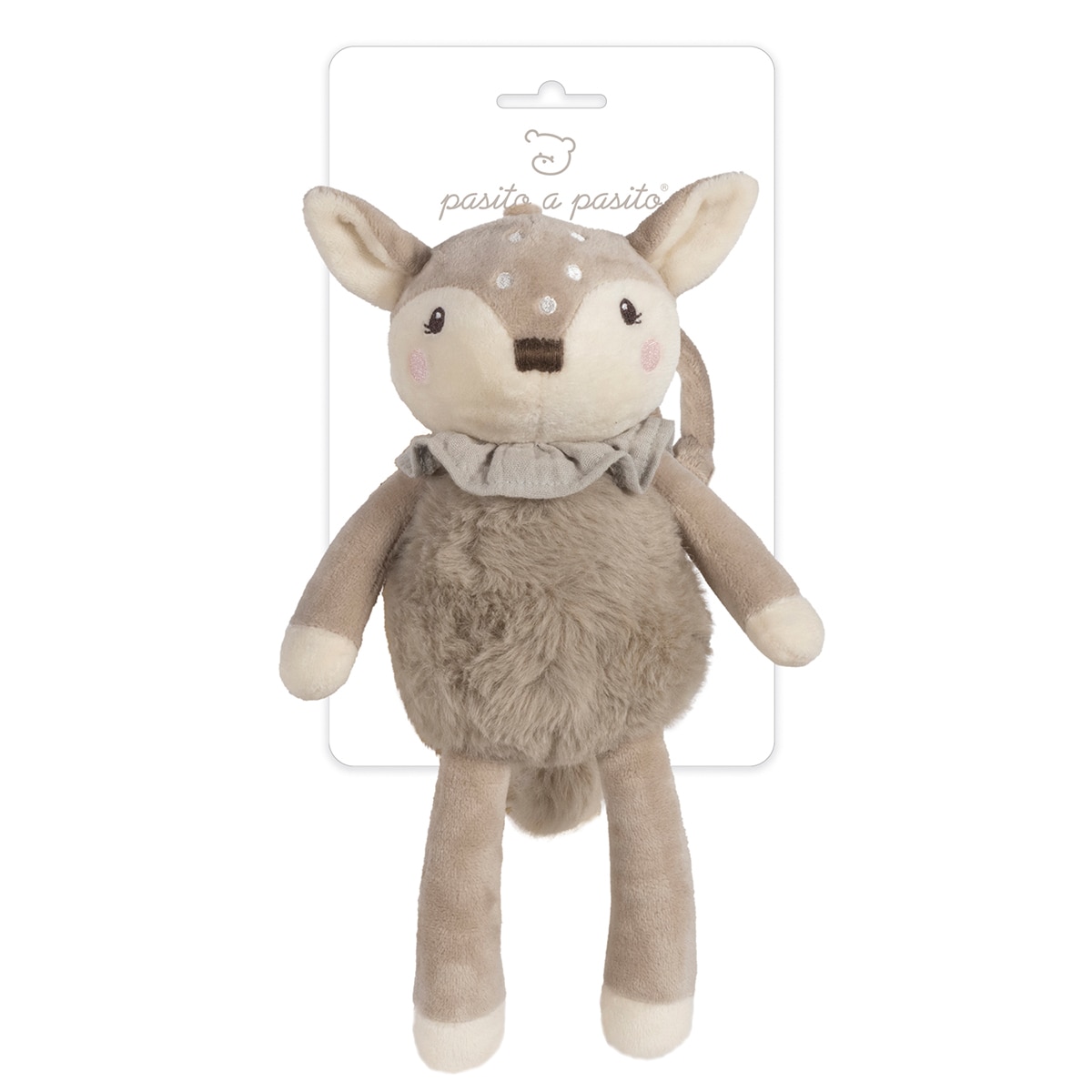 Peluche Musical Veado 26 cm Coleção Nara Bege Serra-4