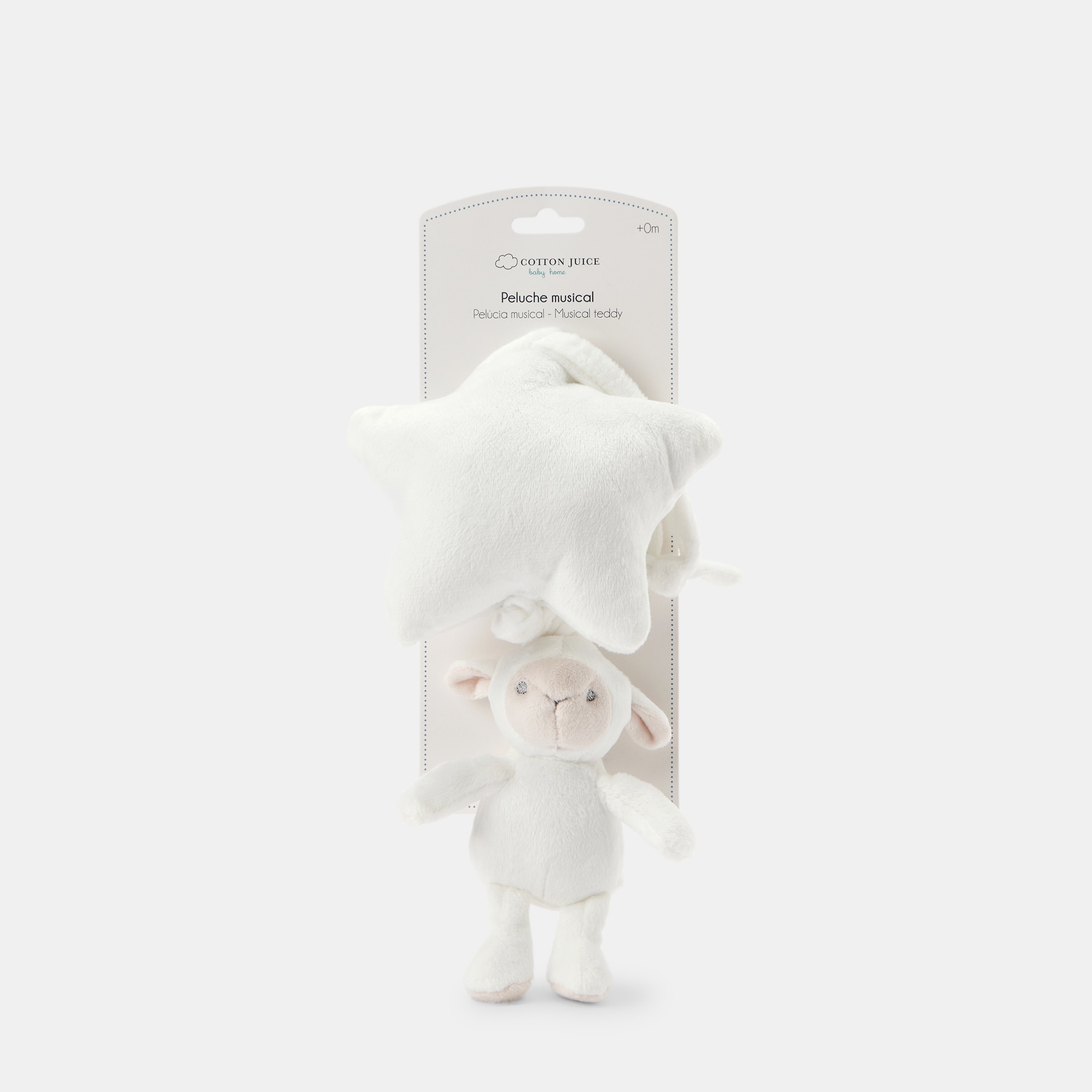 Peluche Musical - Ovelha Branco-4