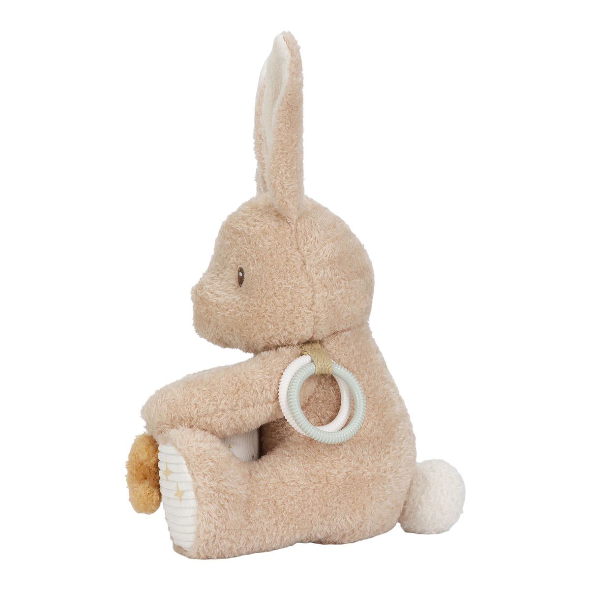 Peluche coelho de atividades Little Dutch 25 cm Newborn Naturals Bege Serra-4