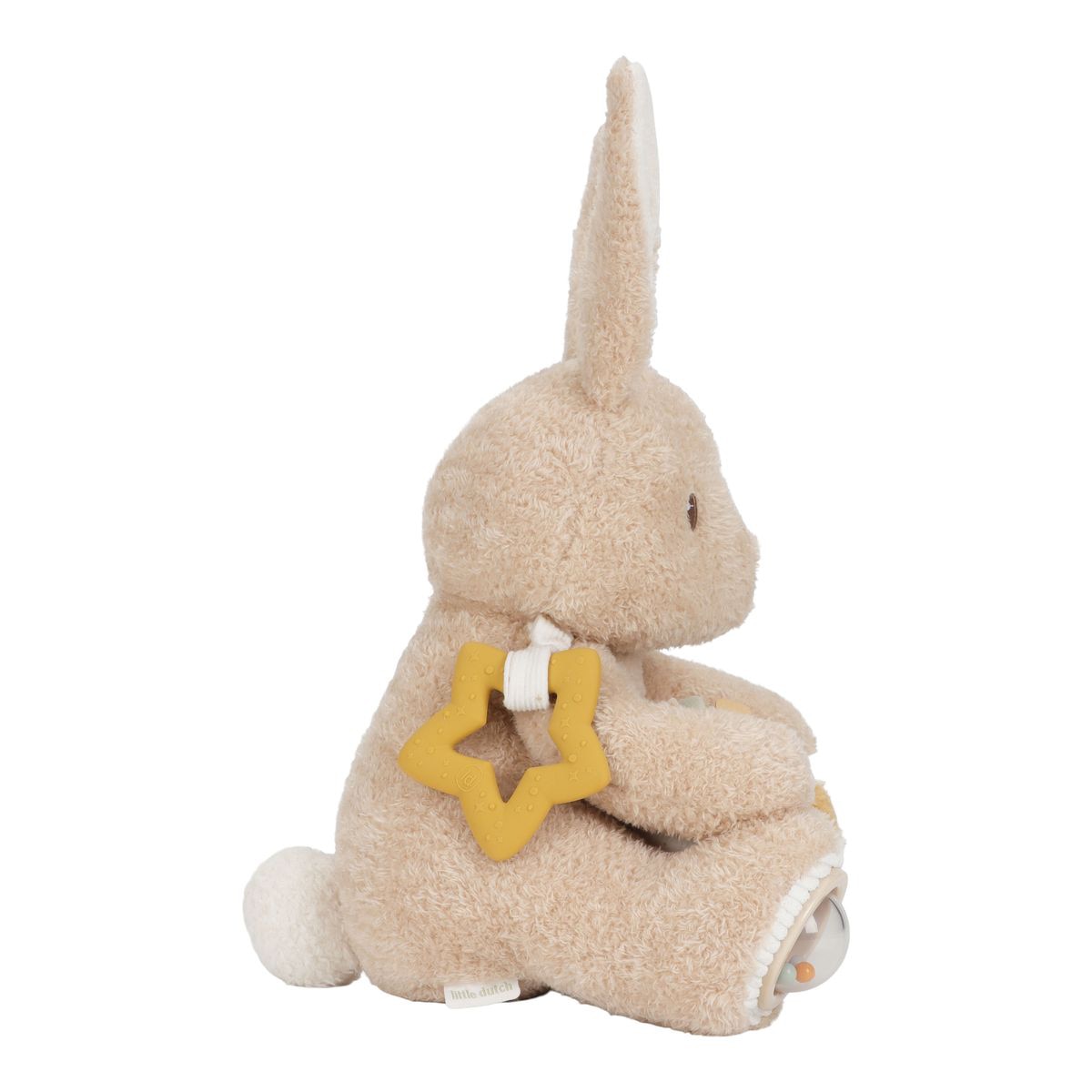 Peluche coelho de atividades Little Dutch 25 cm Newborn Naturals Bege Serra-5
