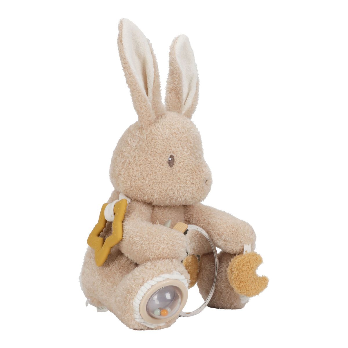Peluche coelho de atividades Little Dutch 25 cm Newborn Naturals Bege Serra-8