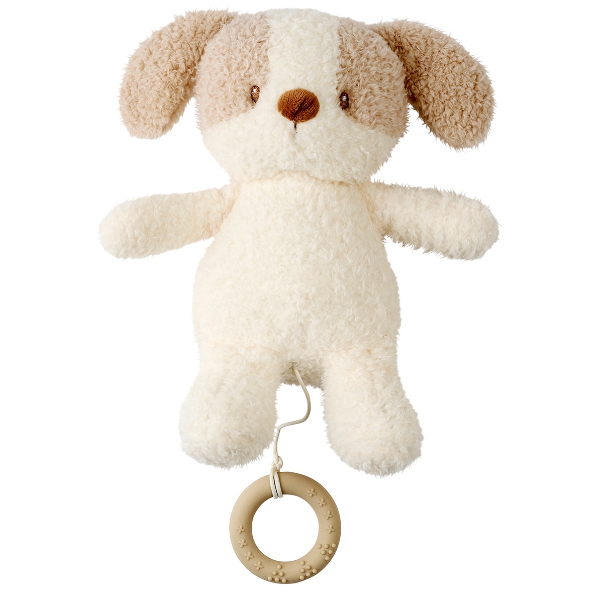 Peluche musical Nattou perrito bebe 24cm colección Teddy Crudo-2