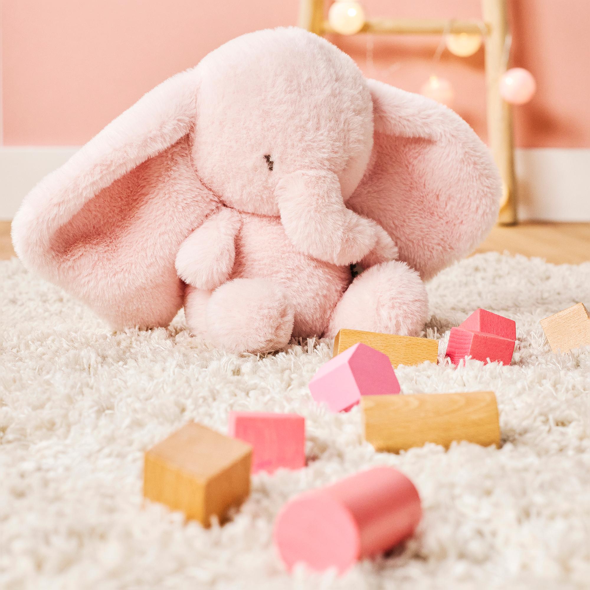 Imagen 9 de Peluche elefante Nattou 30cm colección Fan Fan Rosa claro