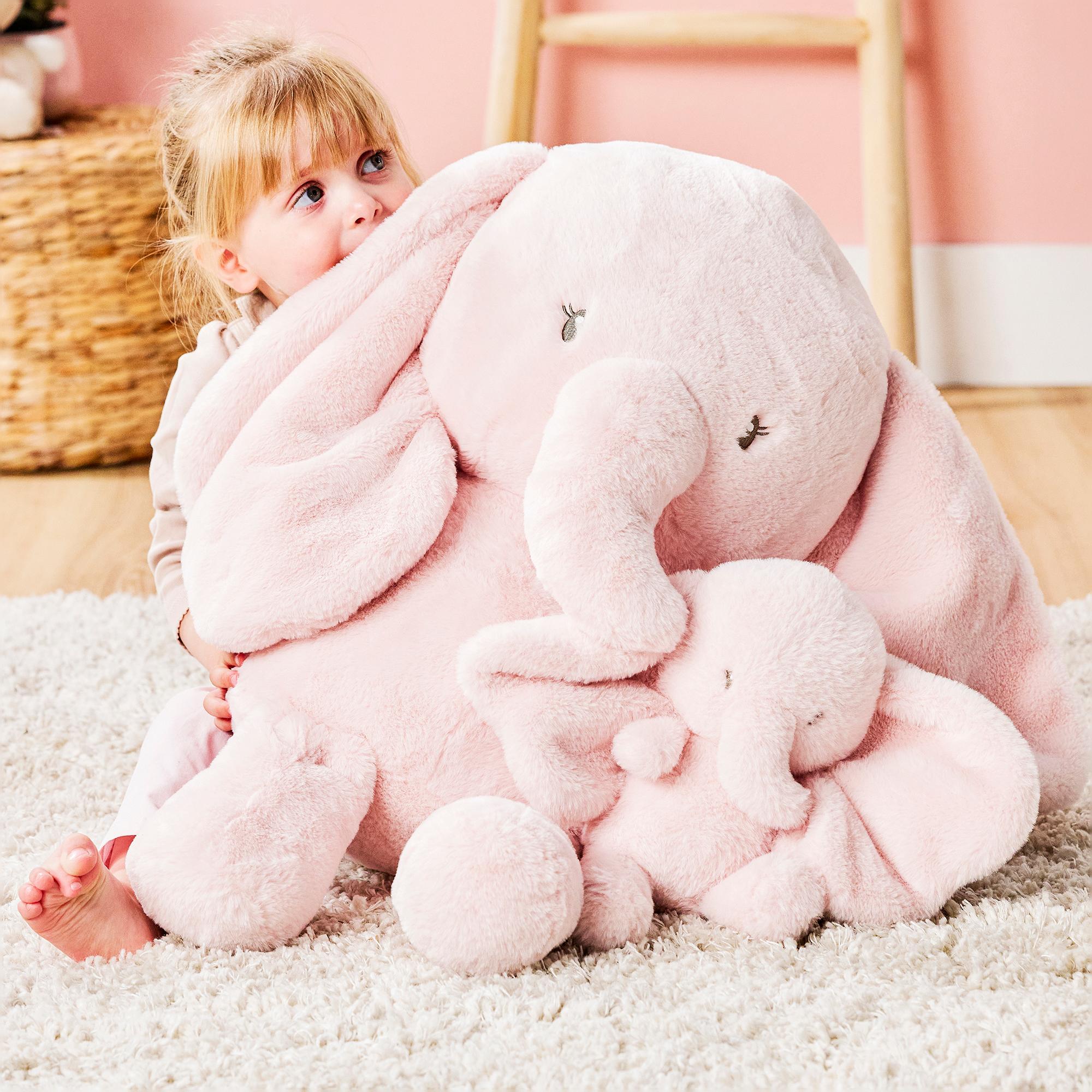 Imagen 10 de Peluche elefante Nattou 30cm colección Fan Fan Rosa claro