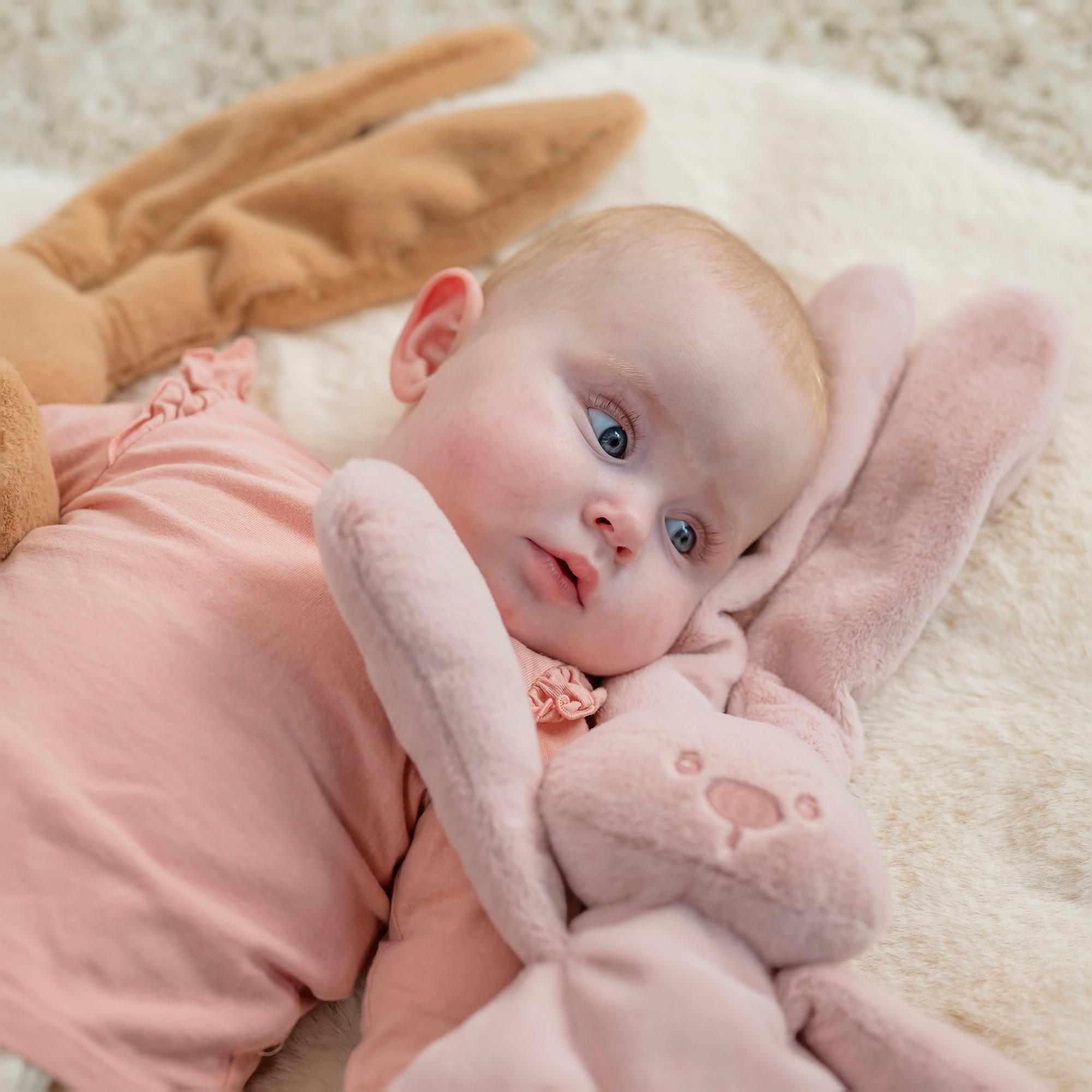 Peluche Coelho Flexível Coleção Lapidou Rosa-claro-2