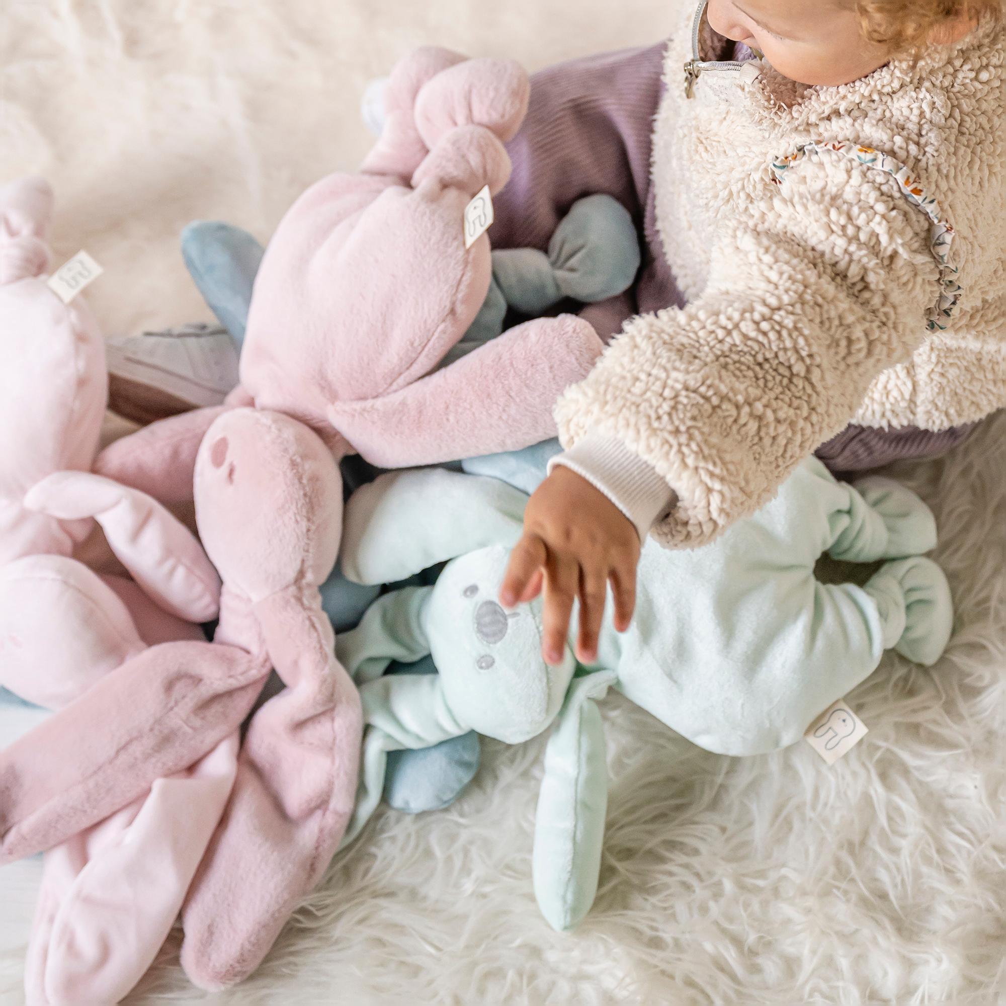 Peluche Coelho Flexível Coleção Lapidou Rosa-claro-4