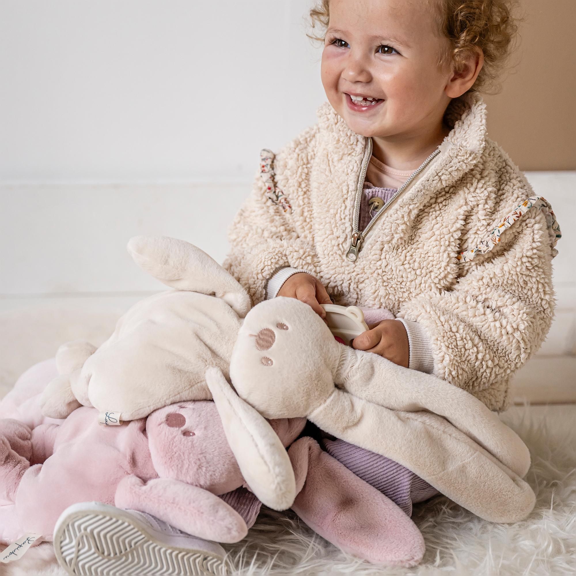 Peluche Coelho Flexível Coleção Lapidou Rosa-claro-5