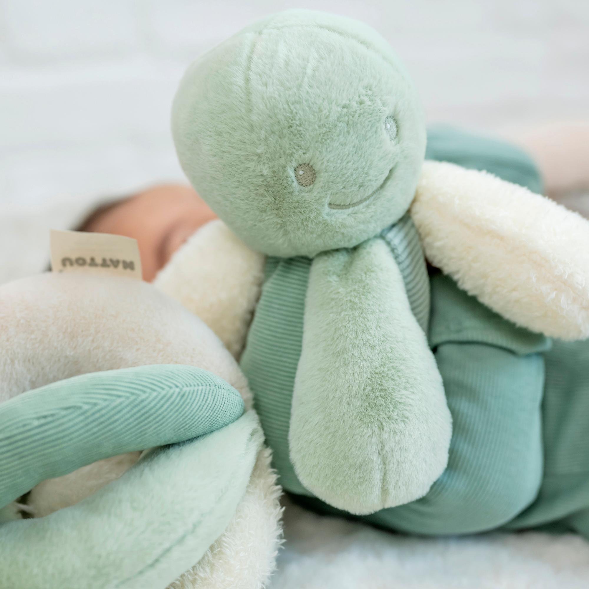 Peluche pulpo actividades Nattou colec. Lapidou Verde anticuario-3