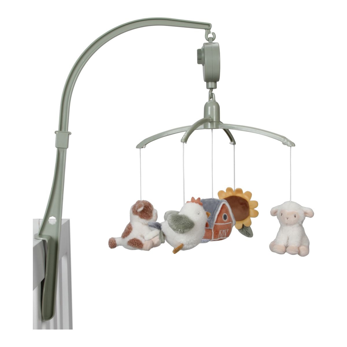 Móvil musical Little Dutch colección Little Farm Gris claro-2