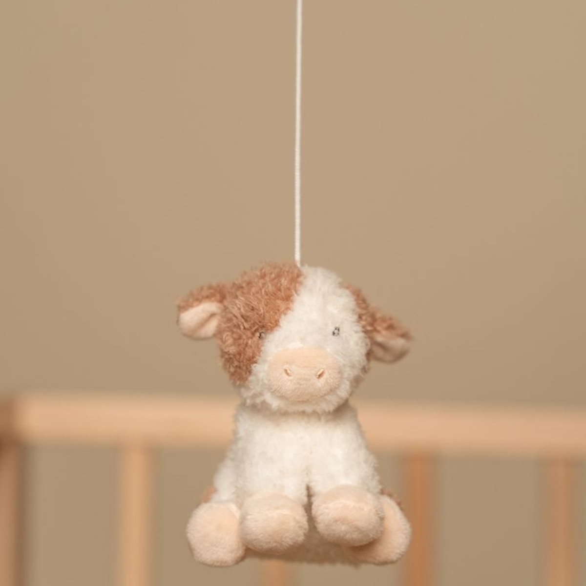Móvil musical Little Dutch colección Little Farm Gris claro-7