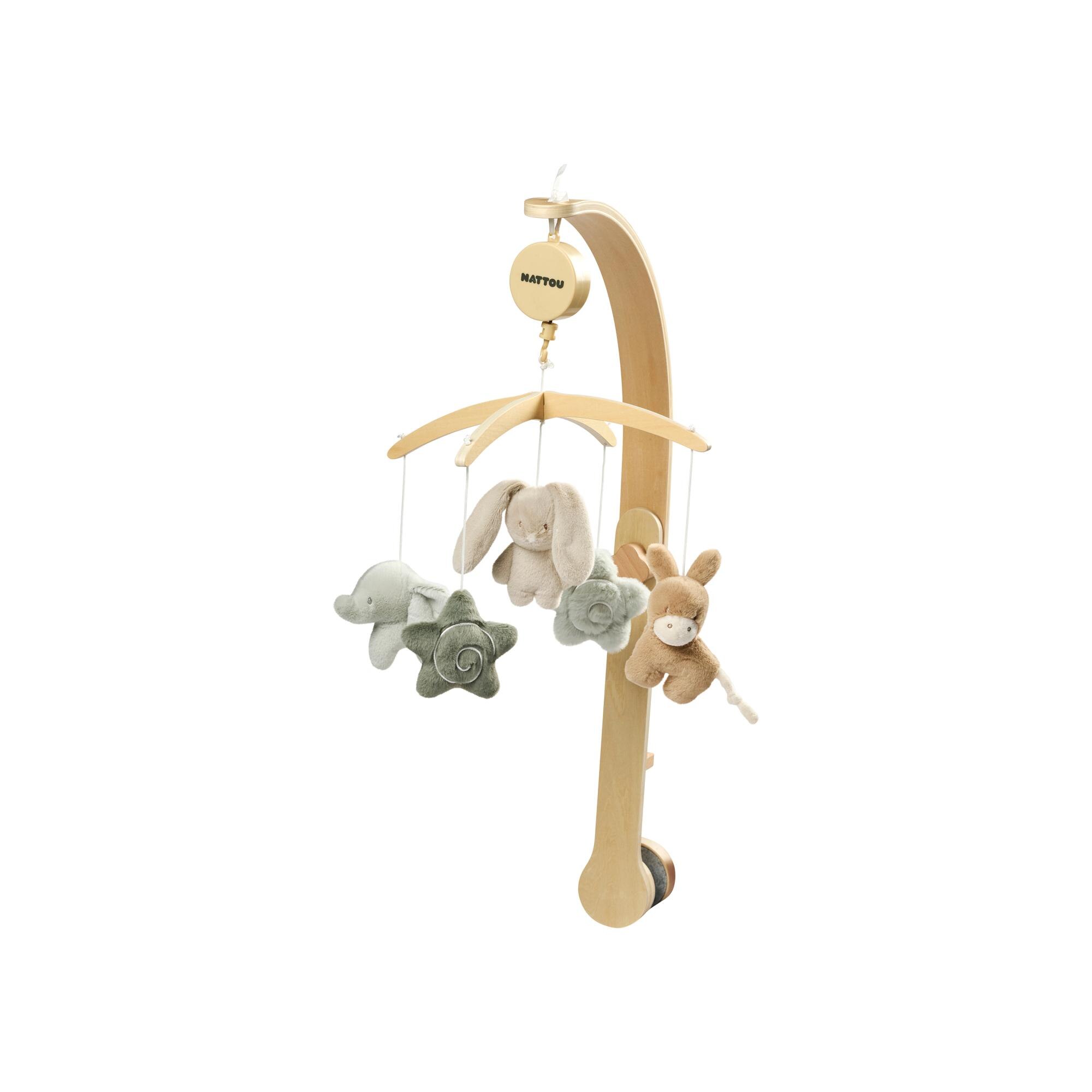 Imagen 0 de Móvil musical Nattou con arco madera colección LouLou