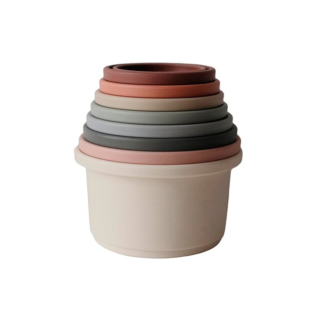 Cubos apilables solid Mushie original